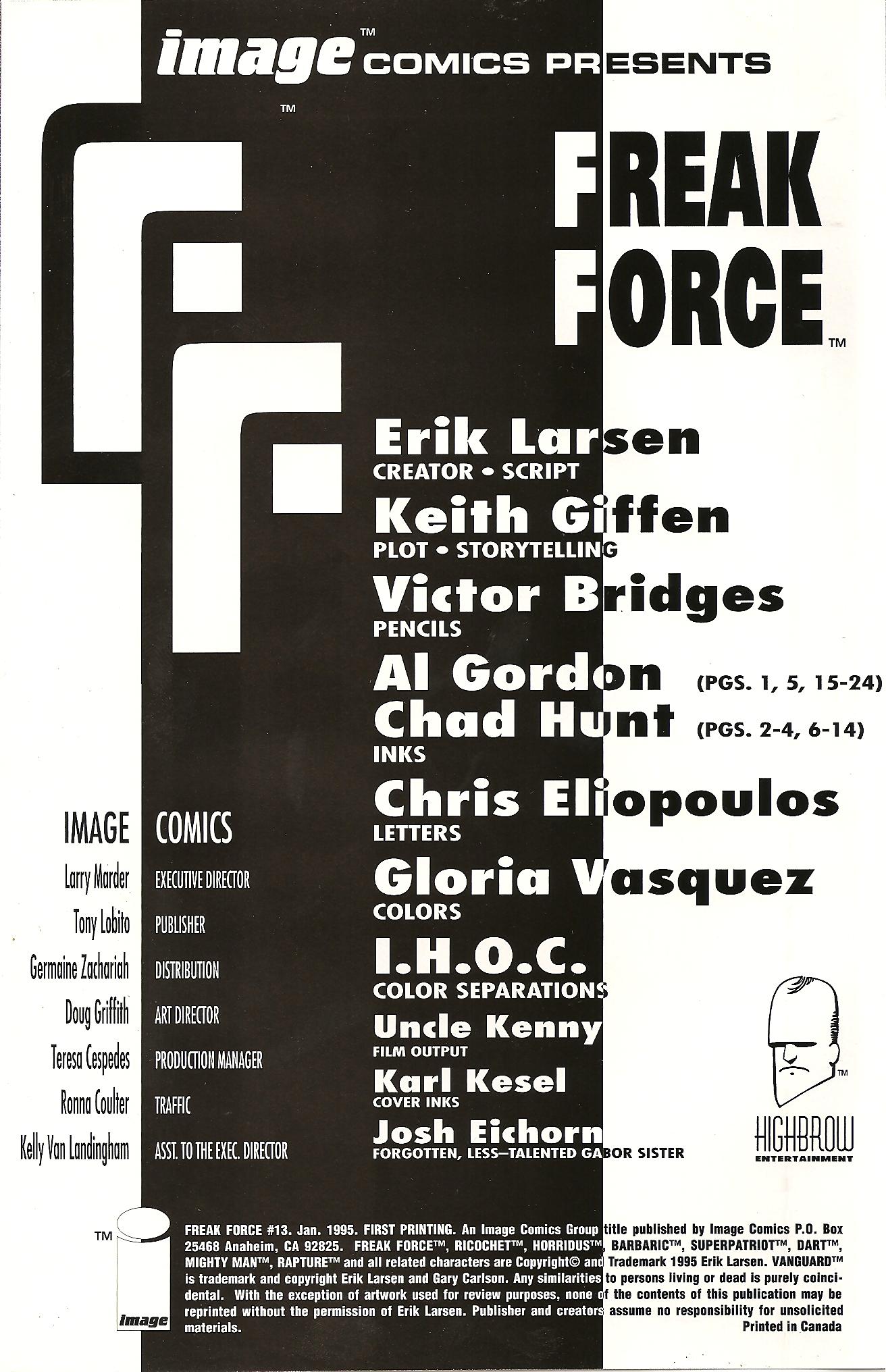 Read online Freak Force (1993) comic -  Issue #13 - 3