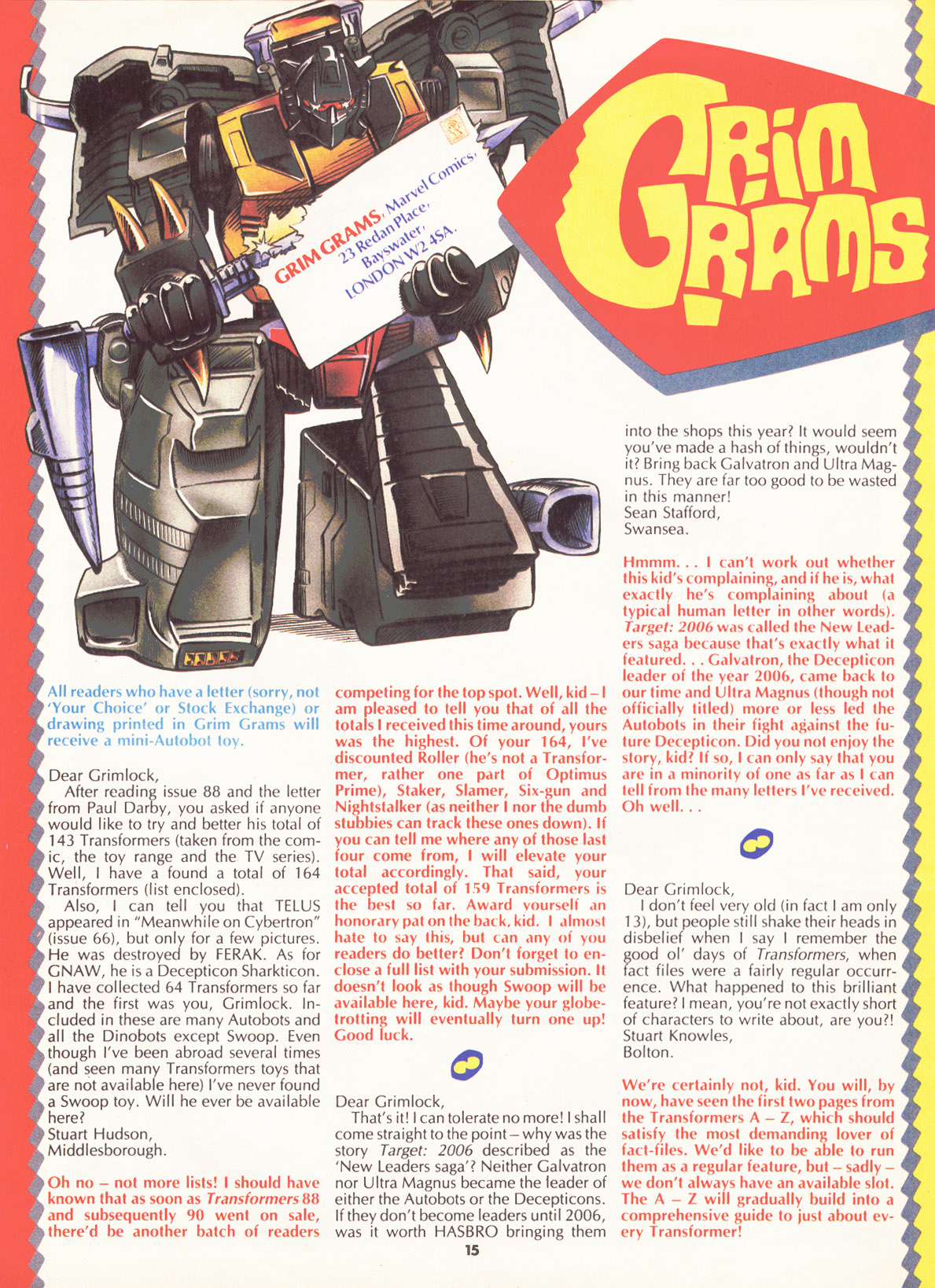 Read online The Transformers (UK) comic -  Issue #95 - 14