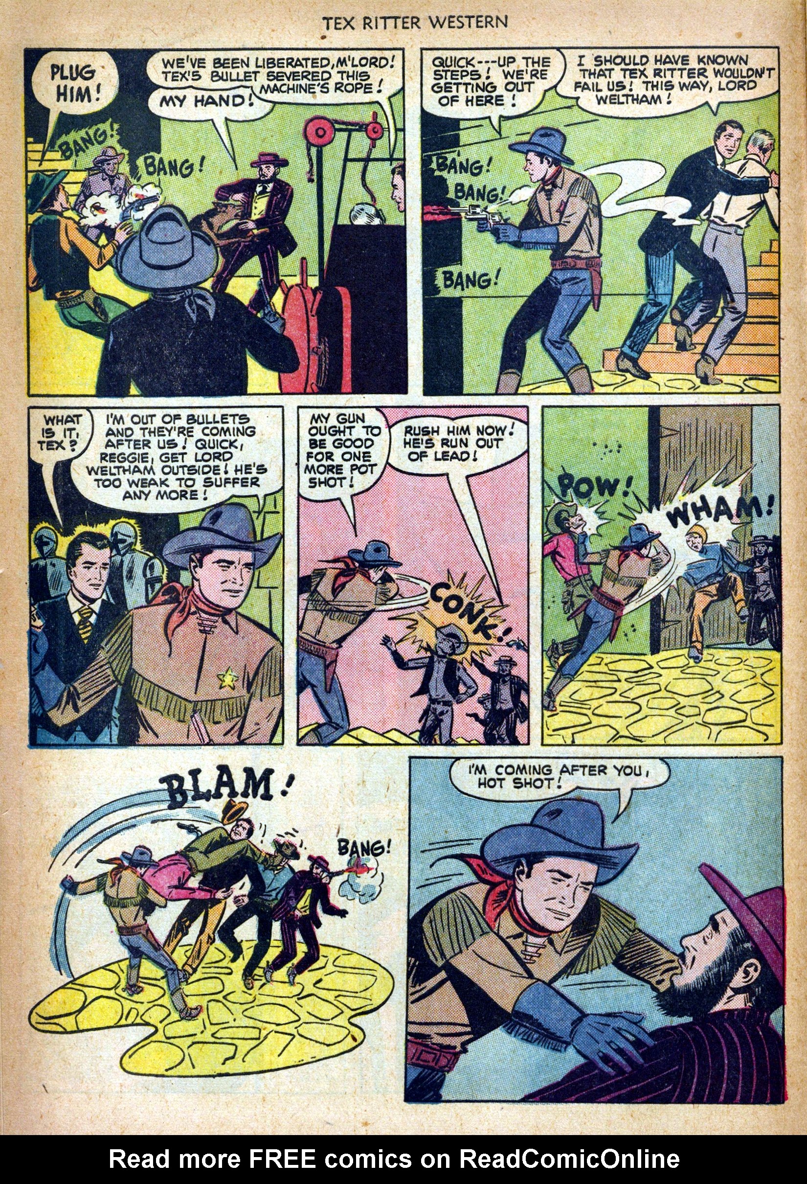 Read online Tex Ritter Western comic -  Issue #6 - 14