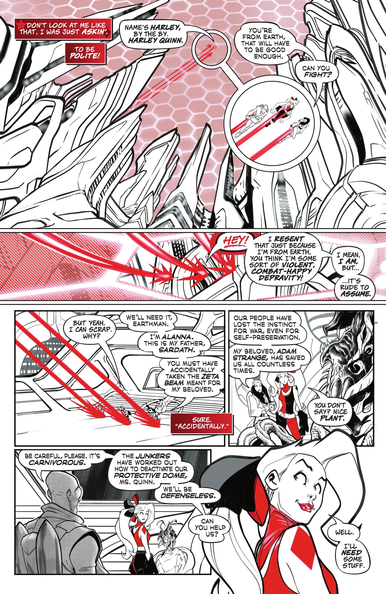 Read online Harley Quinn: Black   White   Redder comic -  Issue #3 - 10