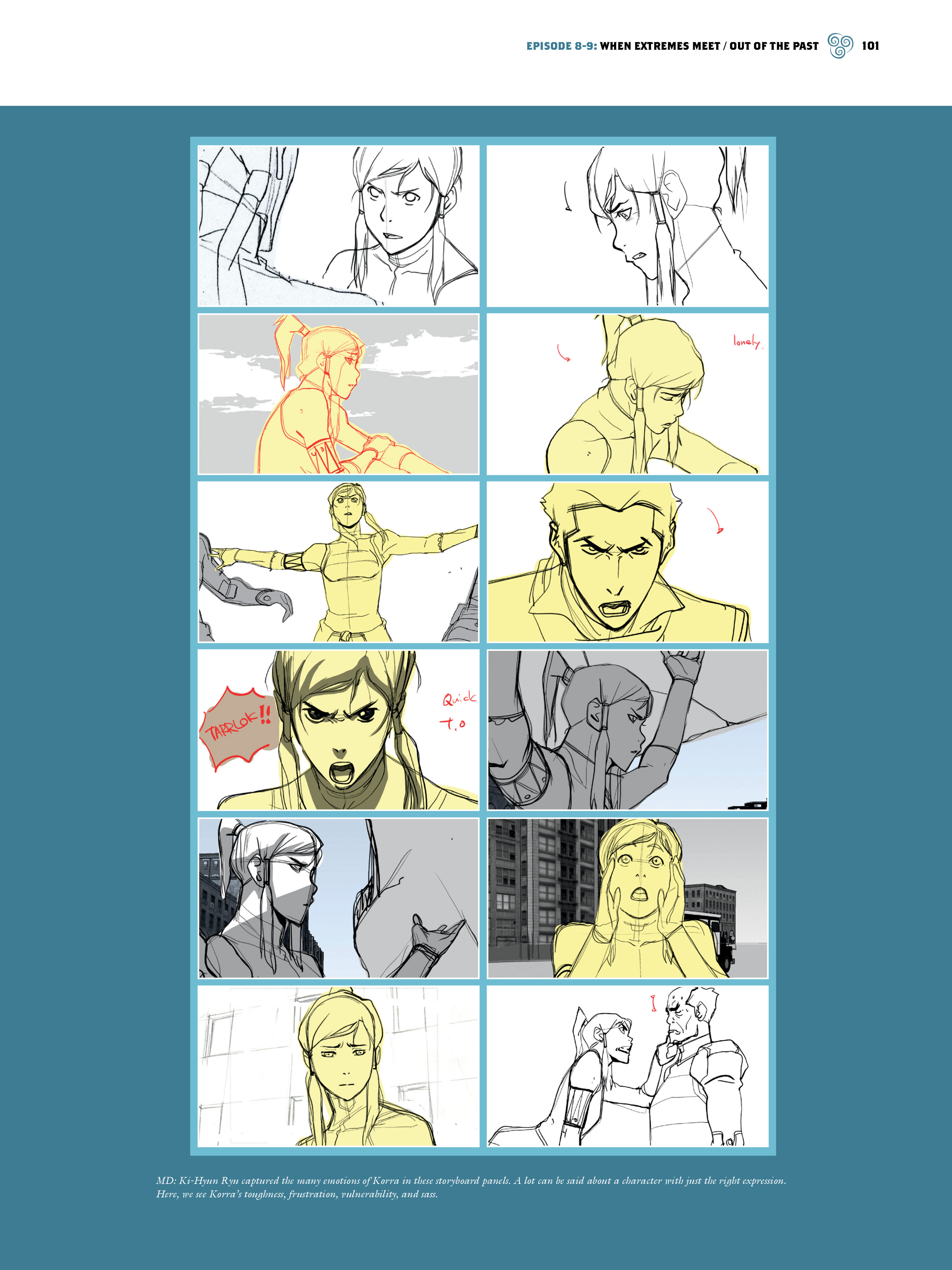 Read online The Legend of Korra: The Art of the Animated Series comic -  Issue # TPB 1 - 92