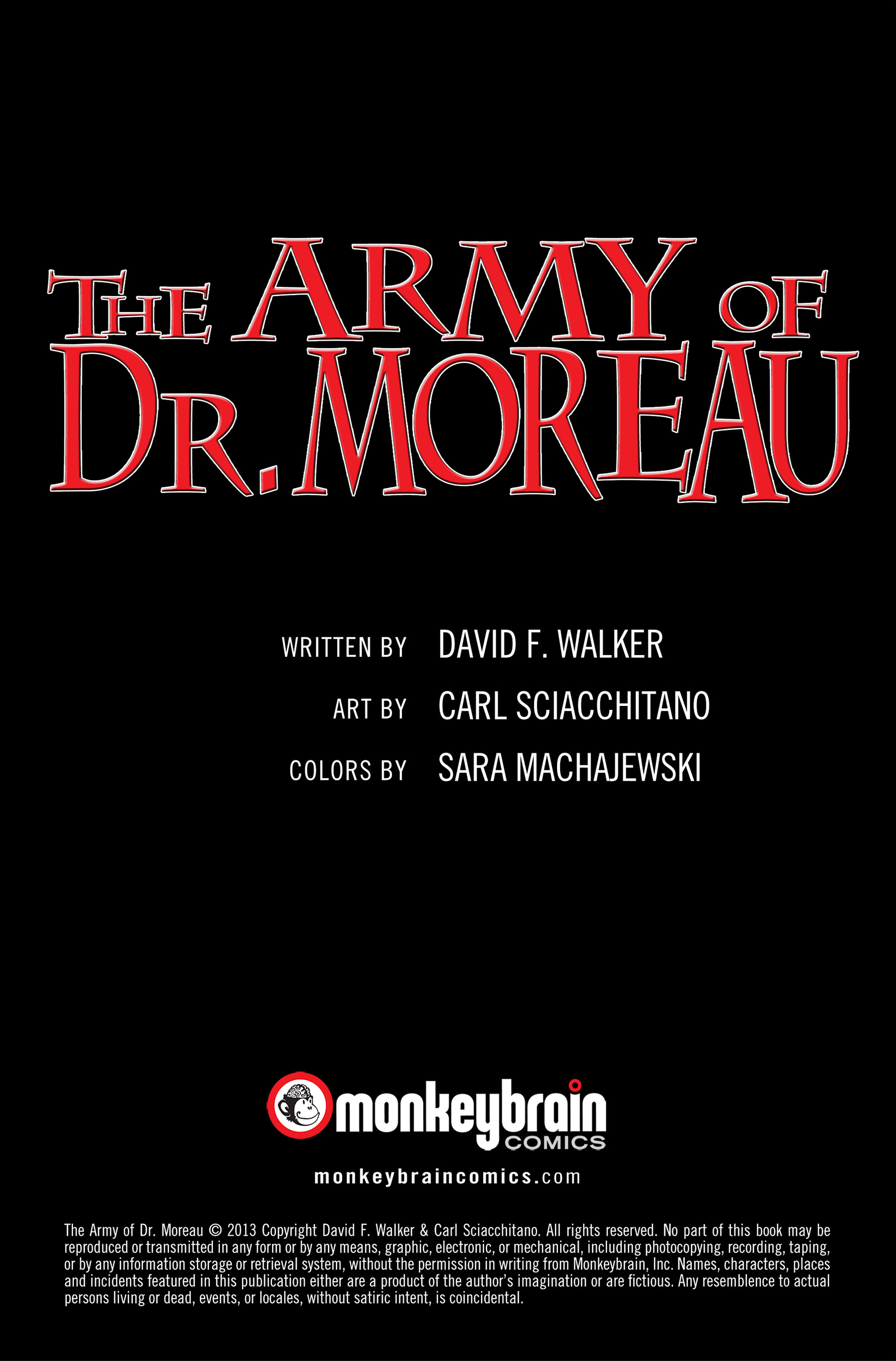 Read online The Army of Dr. Moreau comic -  Issue #1 - 2