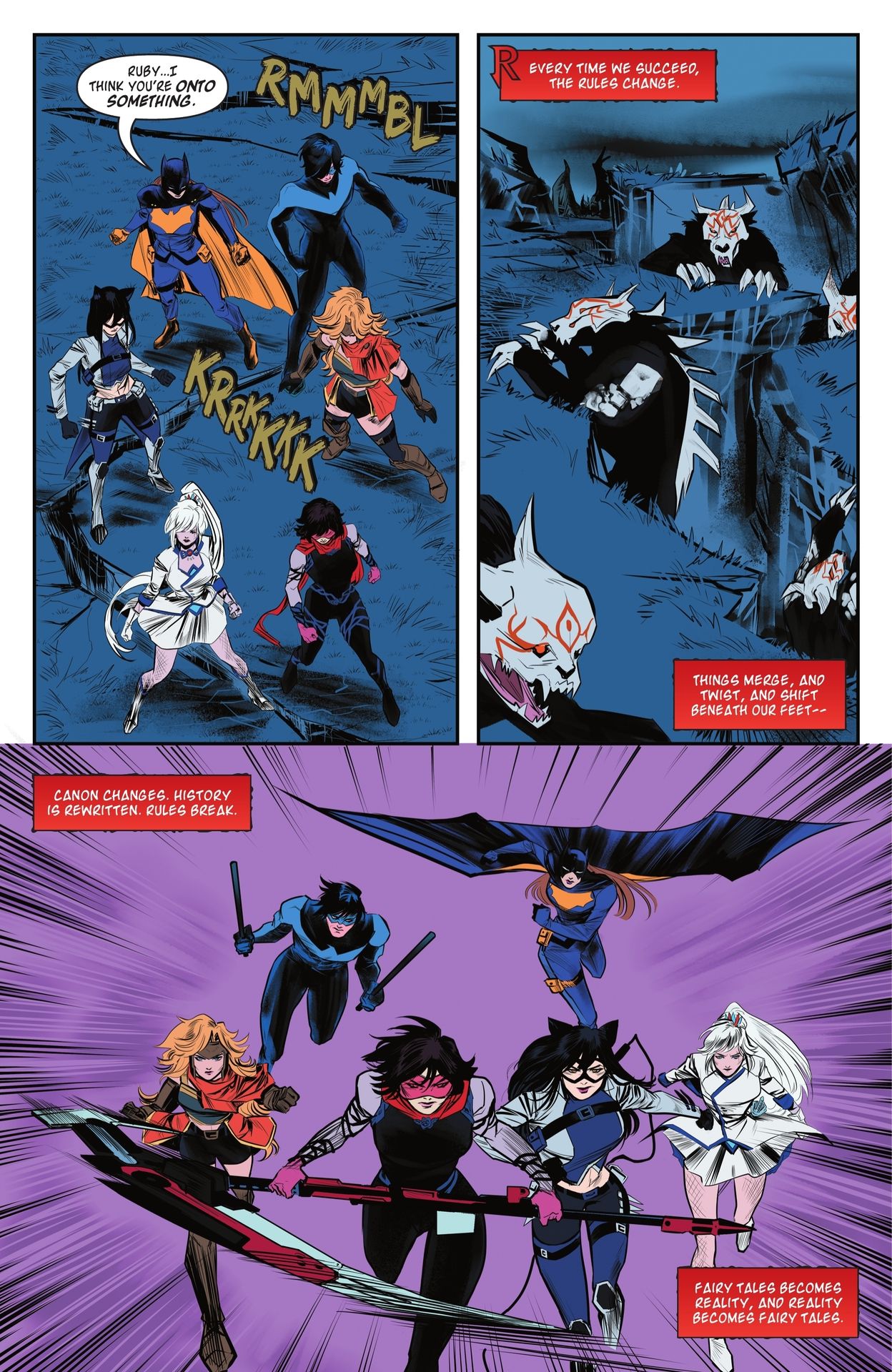 Read online DC/RWBY comic -  Issue #6 - 6