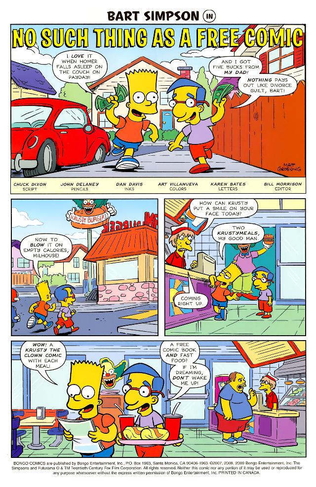 Read online Bongo Comics Free-For-All! comic -  Issue #2009 - 2
