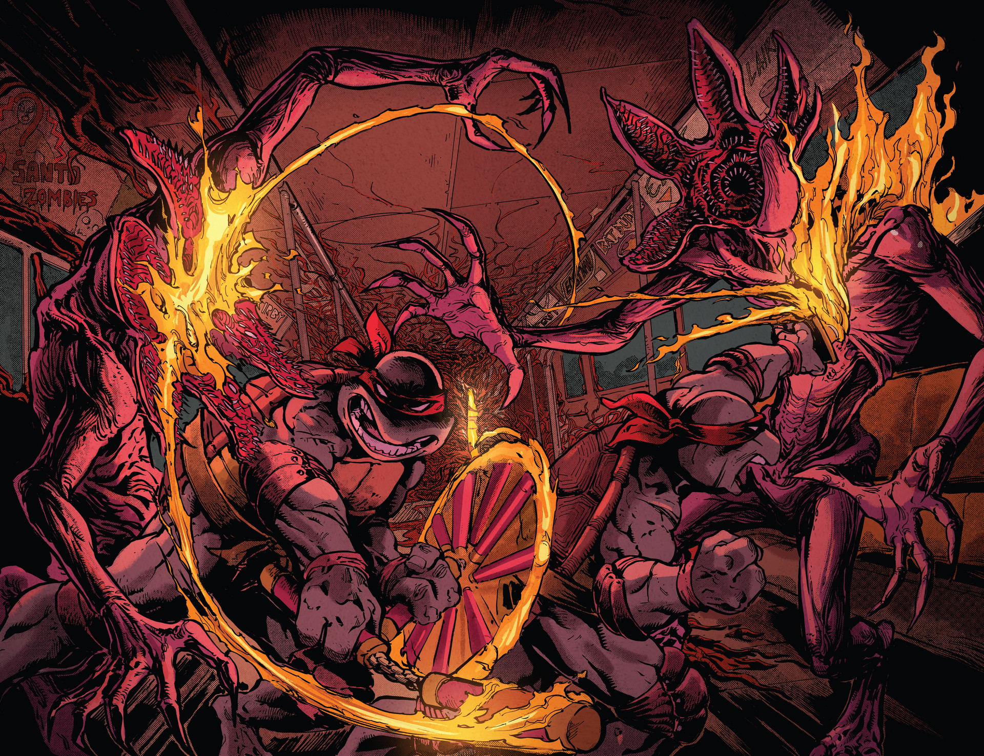 Read online Teenage Mutant Ninja Turtles x Stranger Things comic -  Issue #3 - 8