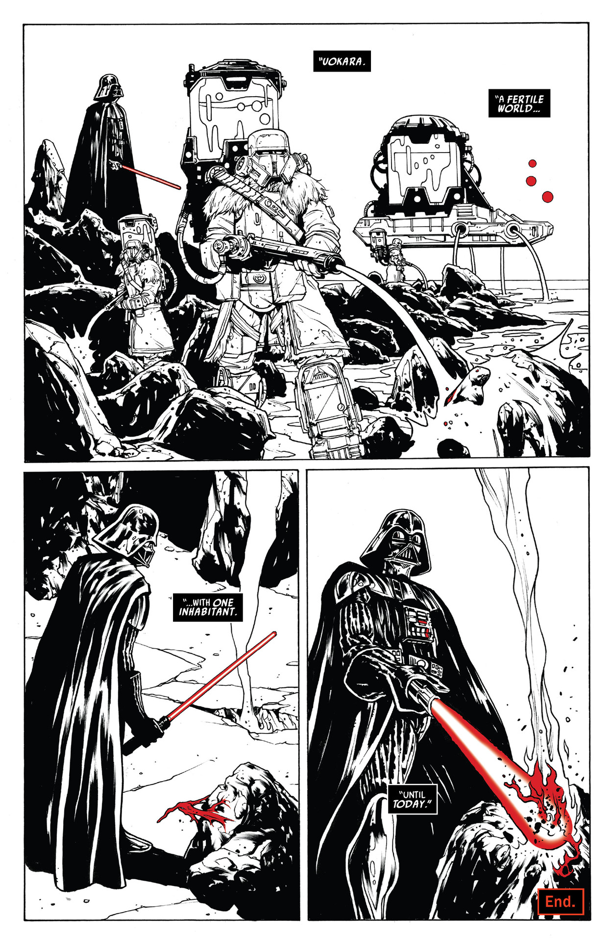 Read online Star Wars: Darth Vader - Black, White & Red comic -  Issue #4 - 20