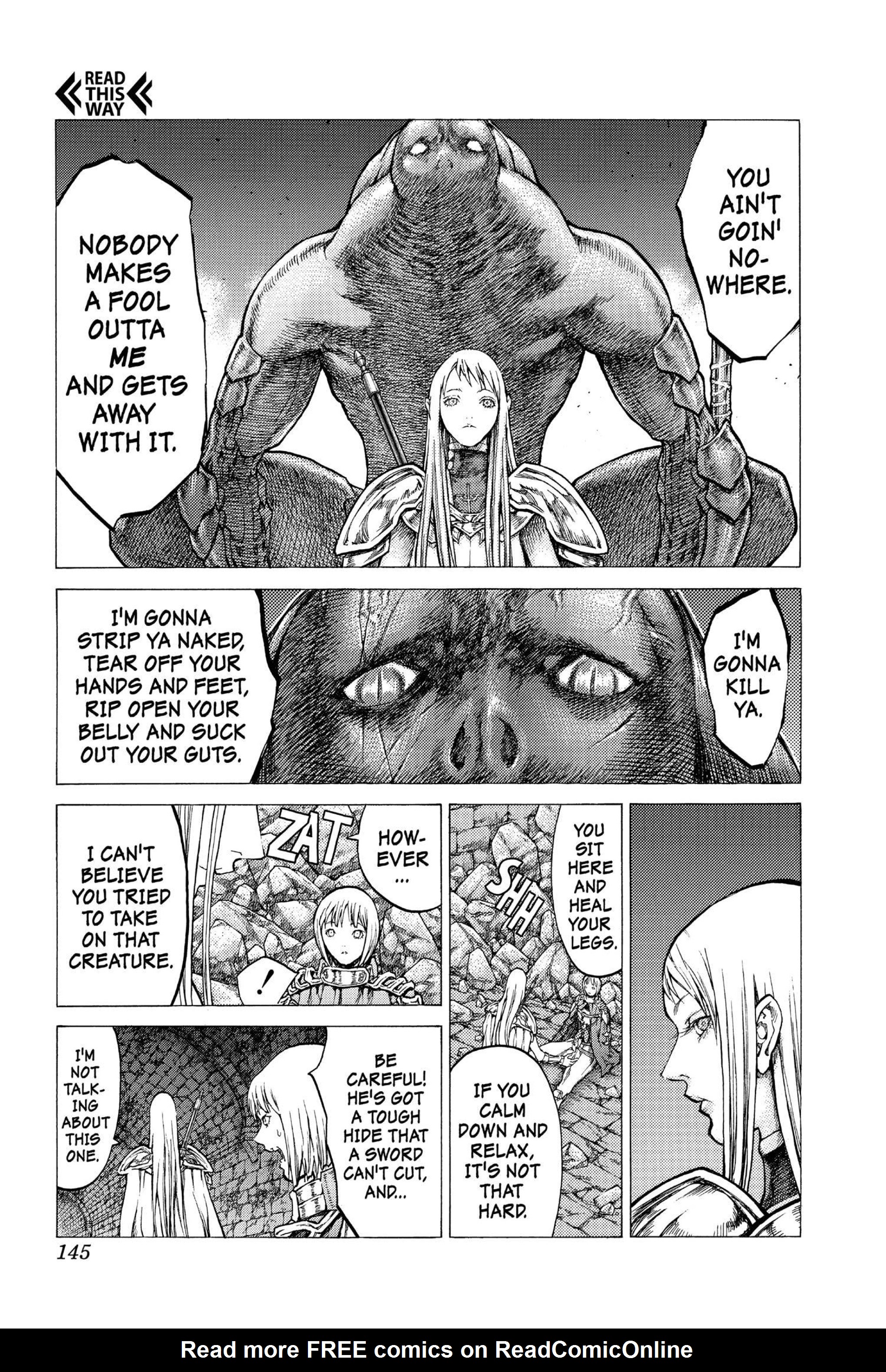 Read online Claymore comic -  Issue #8 - 134