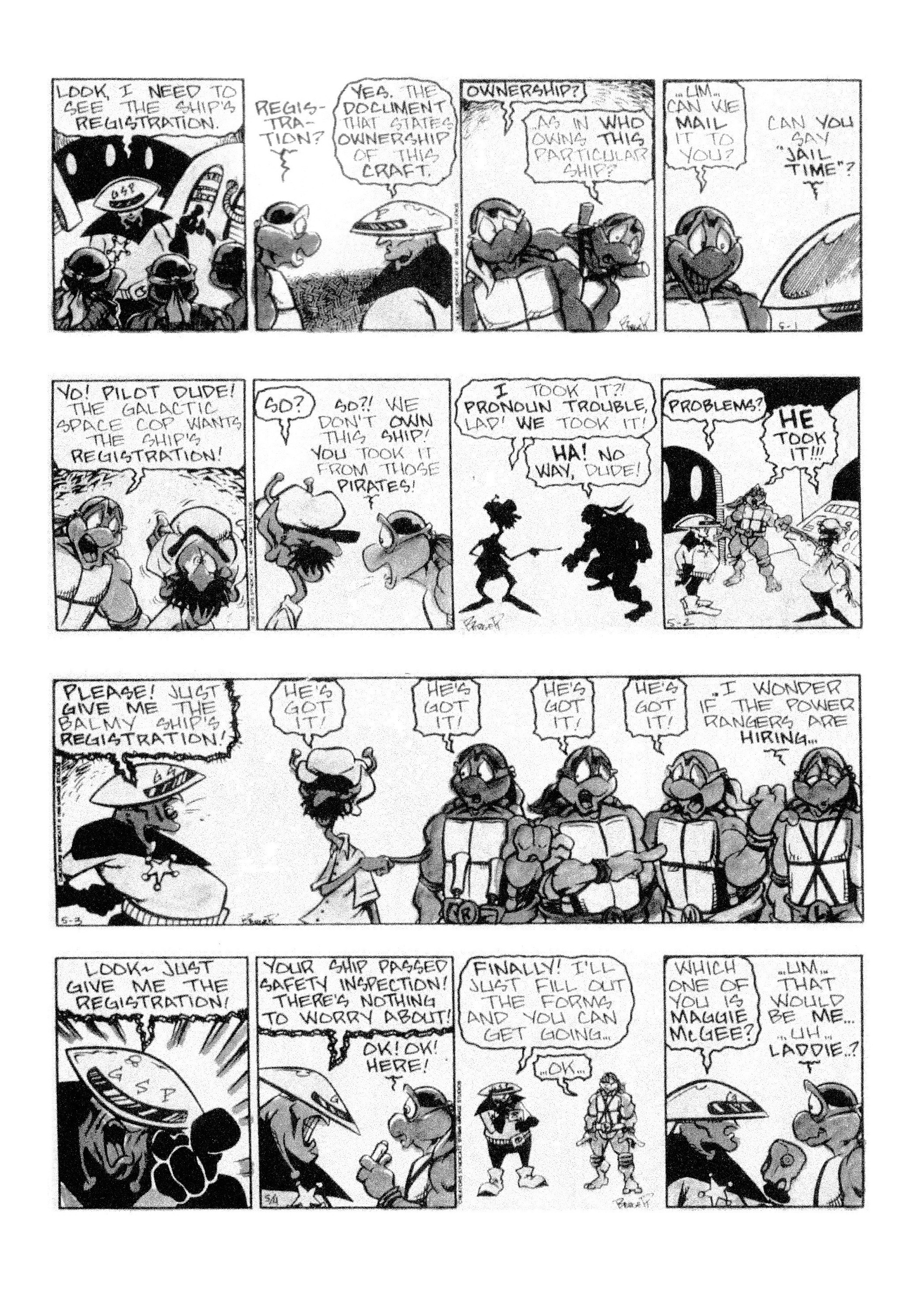 Read online Teenage Mutant Ninja Turtles: Complete Newspaper Daily Comic Strip Collection comic -  Issue # TPB 3 (Part 1) - 91