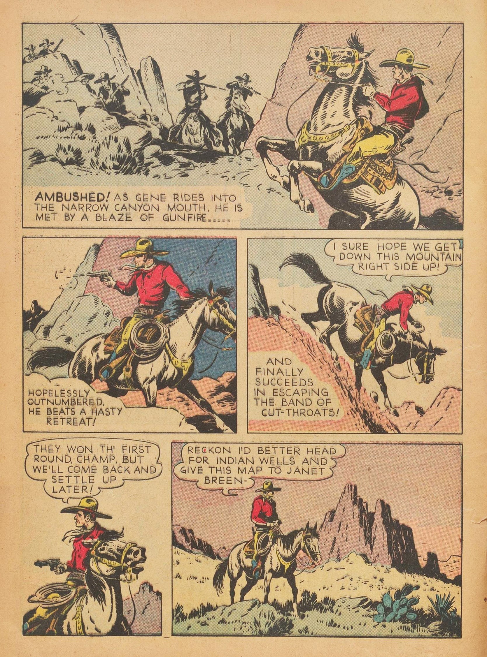 Read online Gene Autry Comics comic -  Issue #3 - 6