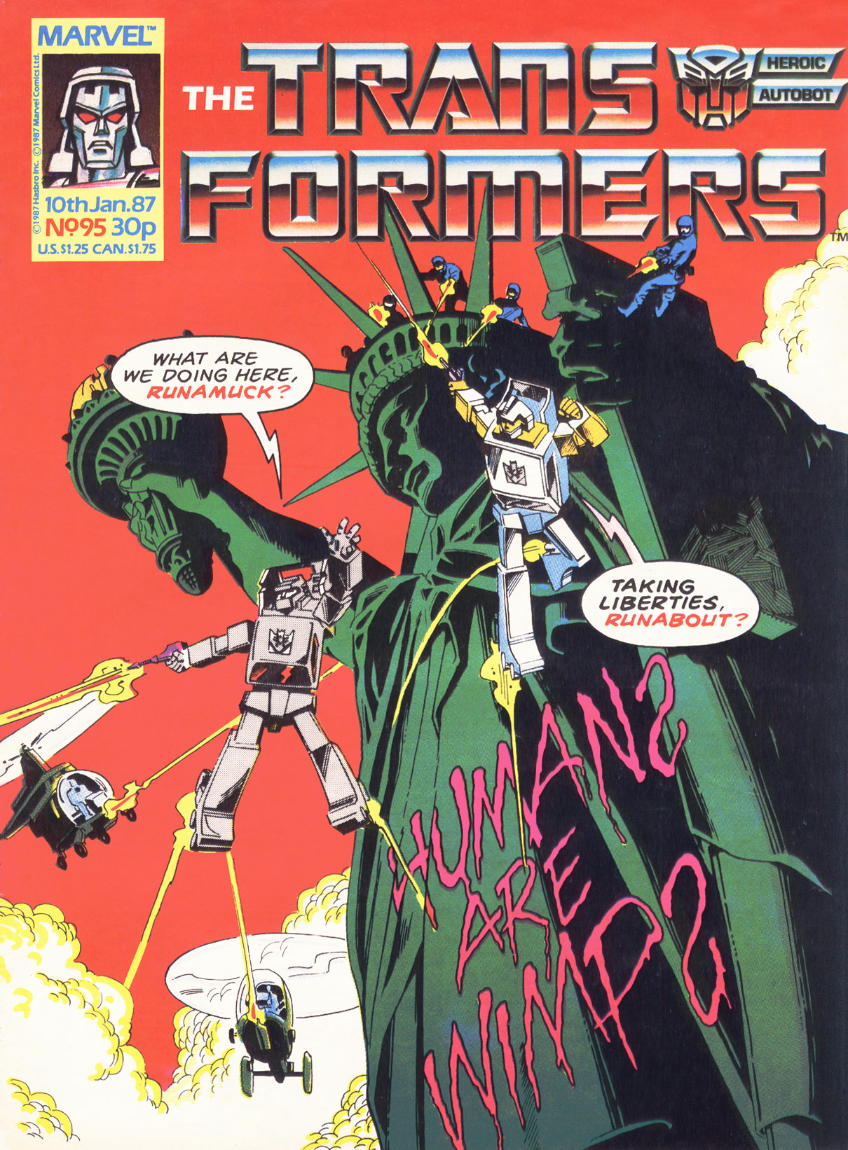 Read online The Transformers (UK) comic -  Issue #95 - 1