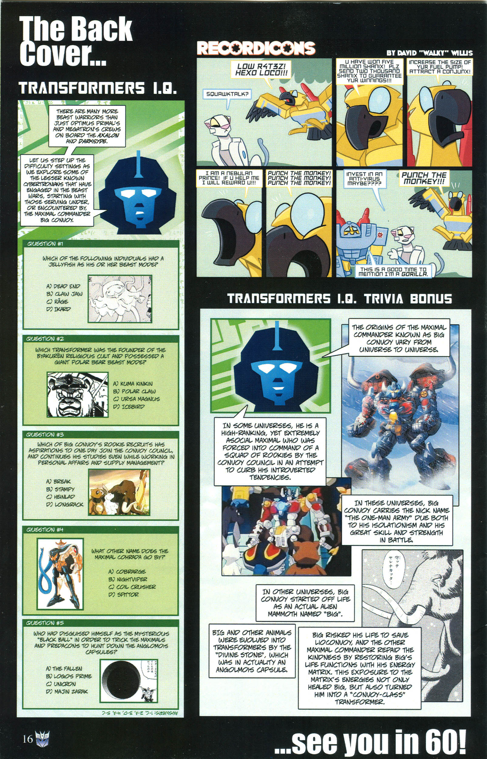 Read online Transformers: Collectors' Club comic -  Issue #52 - 16