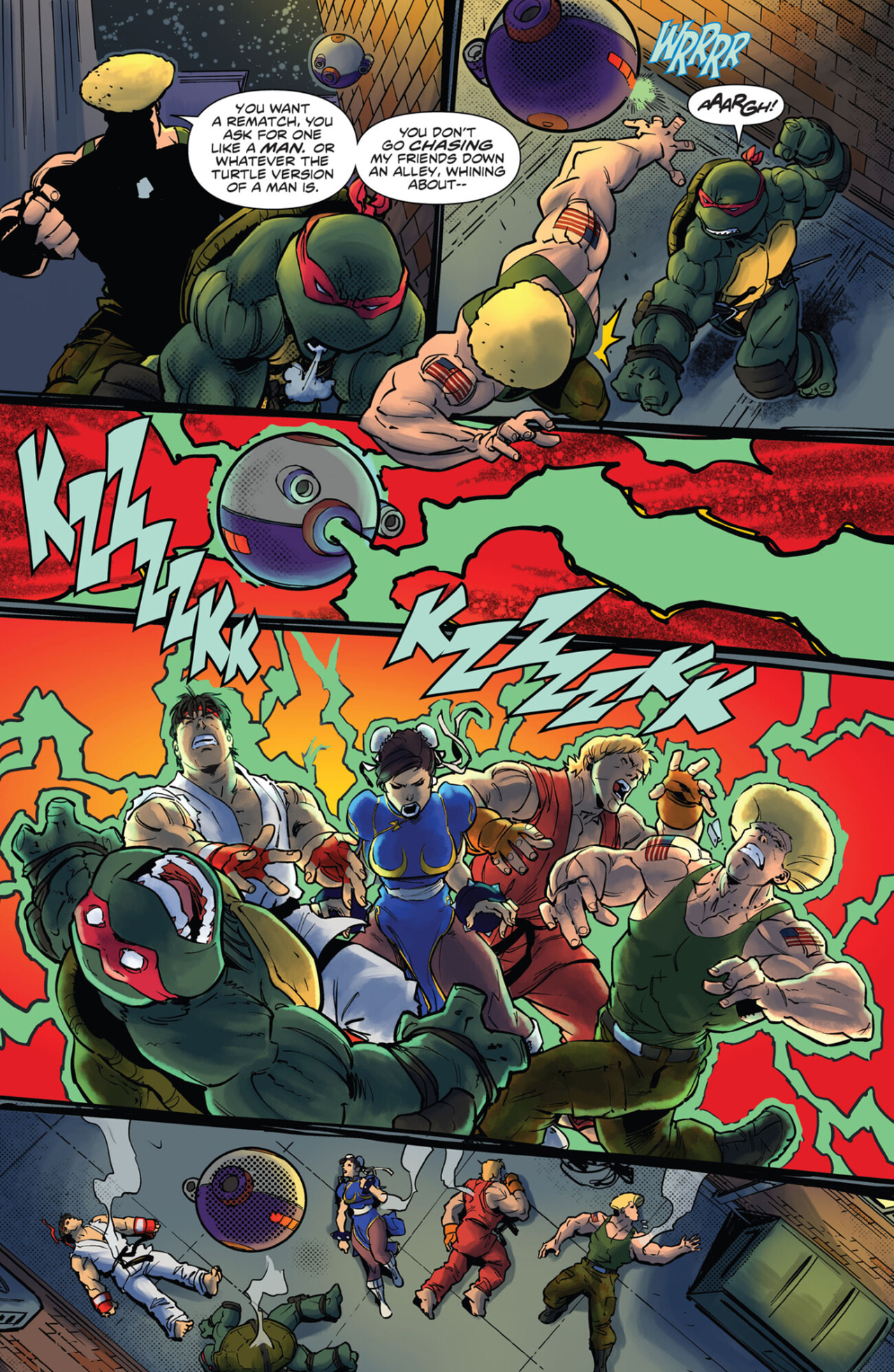 Read online Teenage Mutant Ninja Turtles vs. Street Fighter comic -  Issue #2 - 4