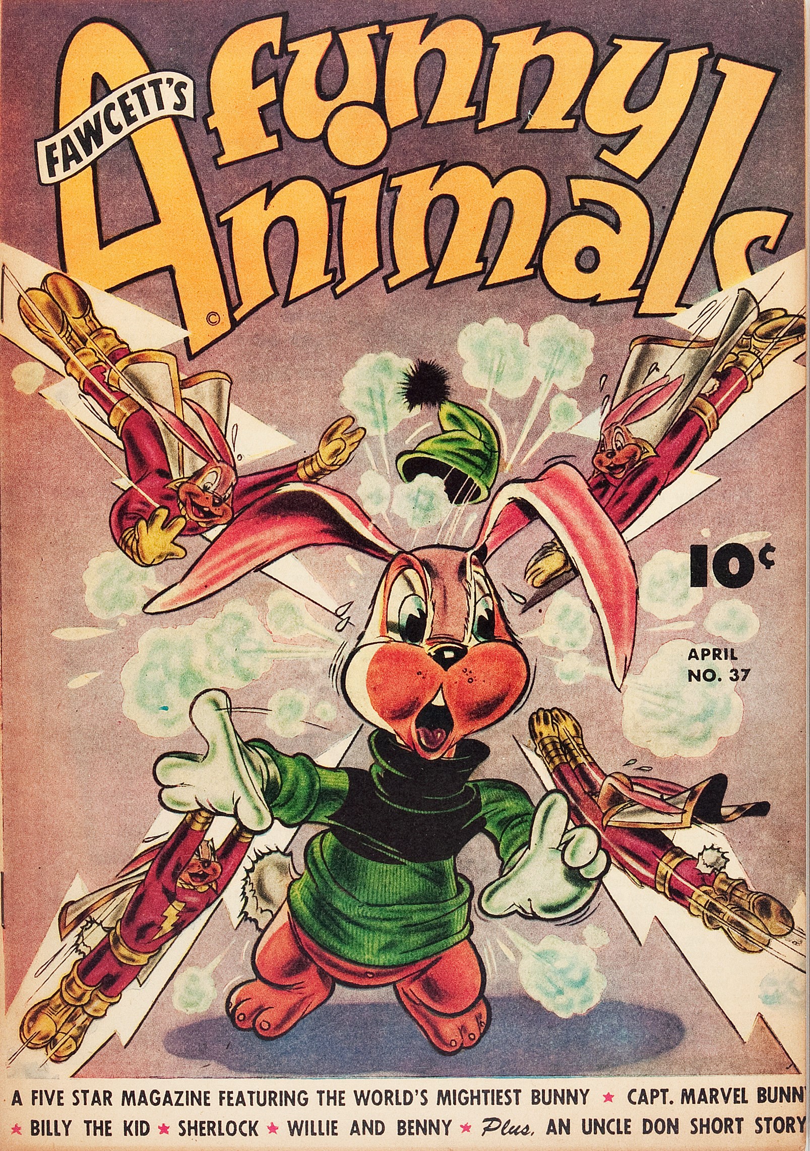 Read online Fawcett's Funny Animals comic -  Issue #37 - 1