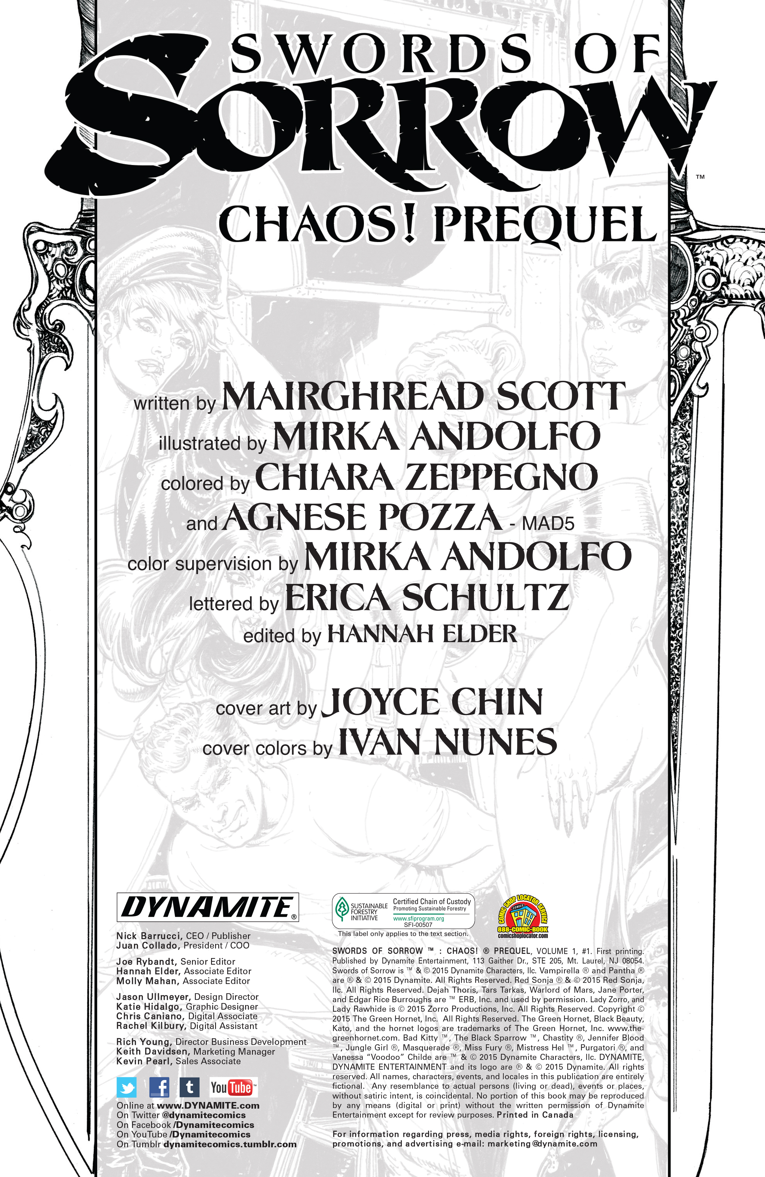Read online Swords of Sorrow: Chaos! Prequel comic -  Issue # Full - 2