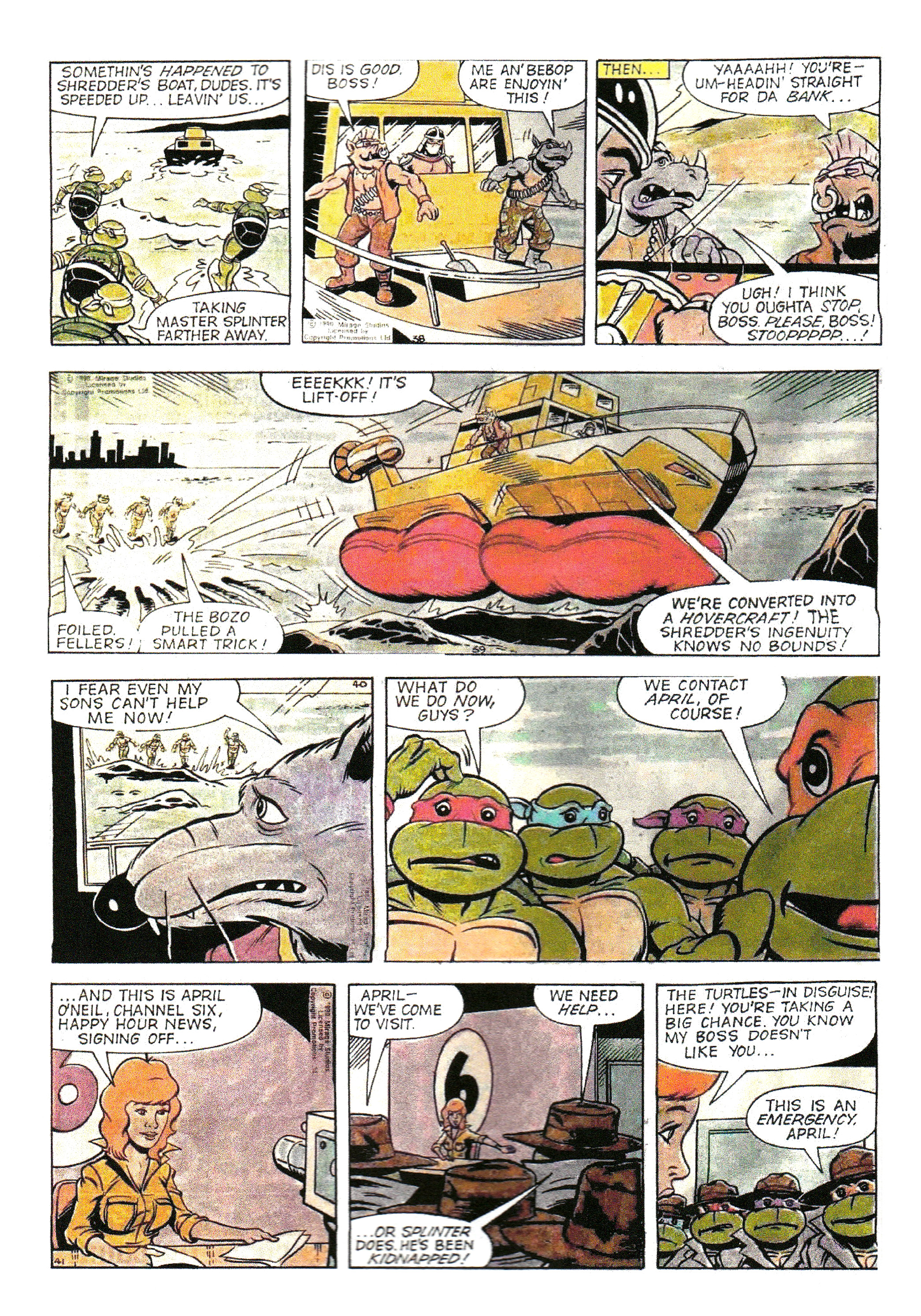 Read online Teenage Mutant Ninja Turtles: Complete Newspaper Daily Comic Strip Collection comic -  Issue # TPB 1 - 17
