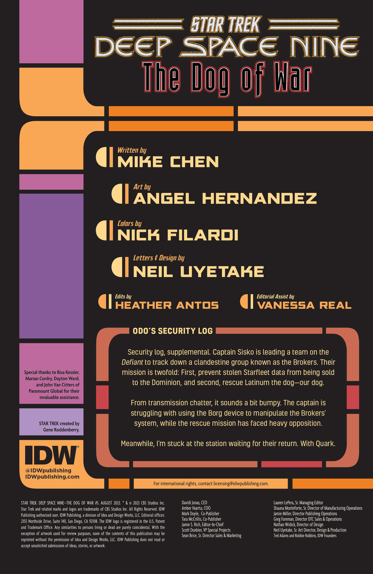 Read online Star Trek: Deep Space Nine - The Dog of War comic -  Issue #5 - 2