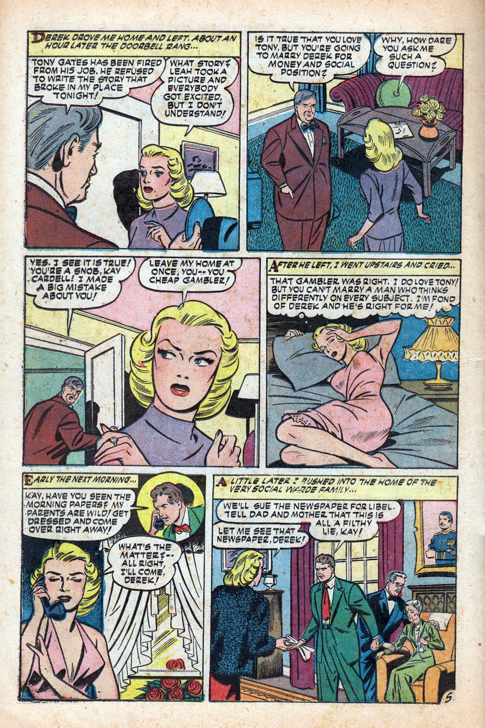 Read online Glamorous Romances comic -  Issue #50 - 22