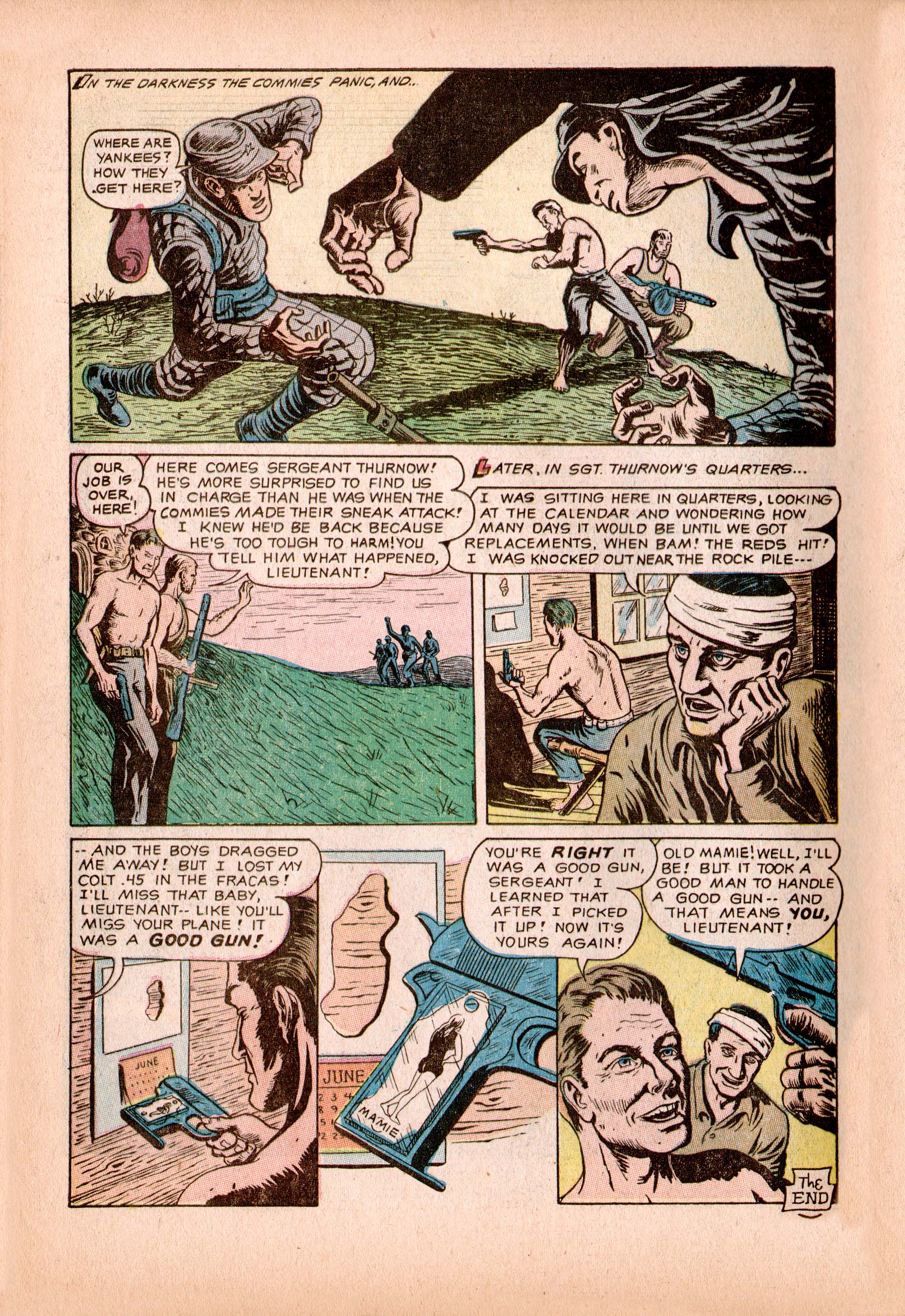 Read online Men in Action (1957) comic -  Issue #5 - 34