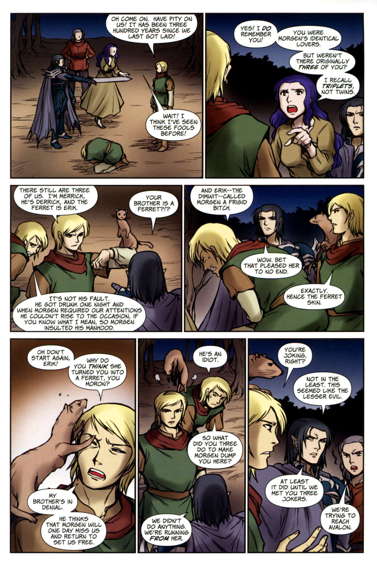 Read online Lords of Avalon: Knight of Darkness comic -  Issue #3 - 22