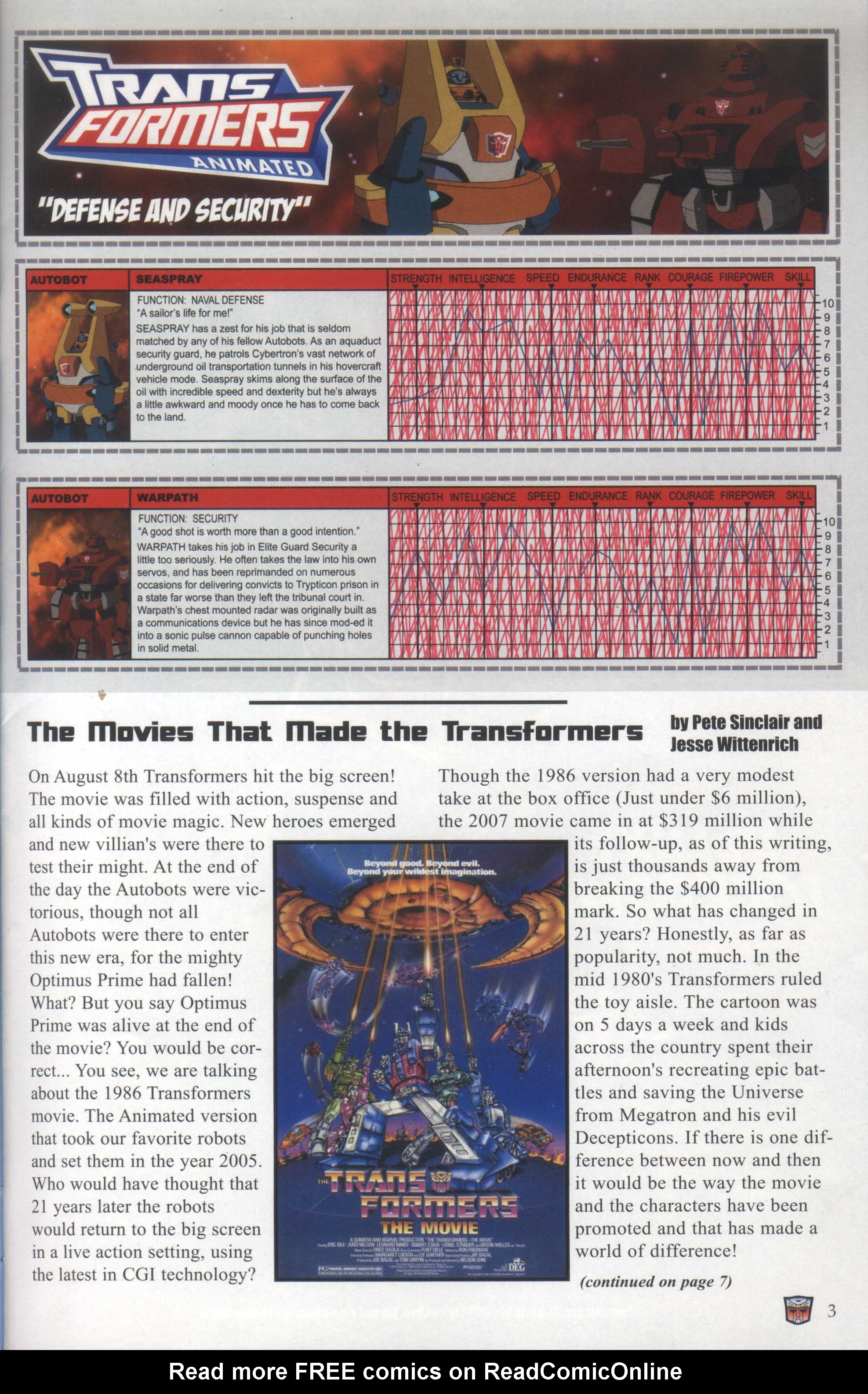 Read online Transformers: Collectors' Club comic -  Issue #29 - 3