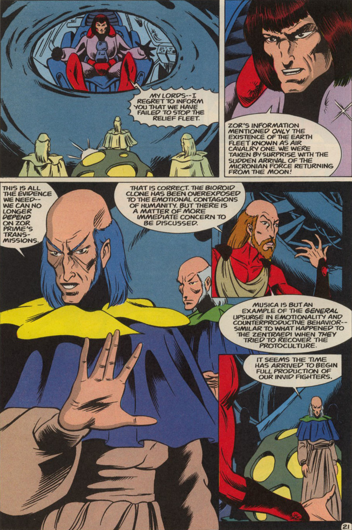 Read online Robotech Masters comic -  Issue #14 - 21