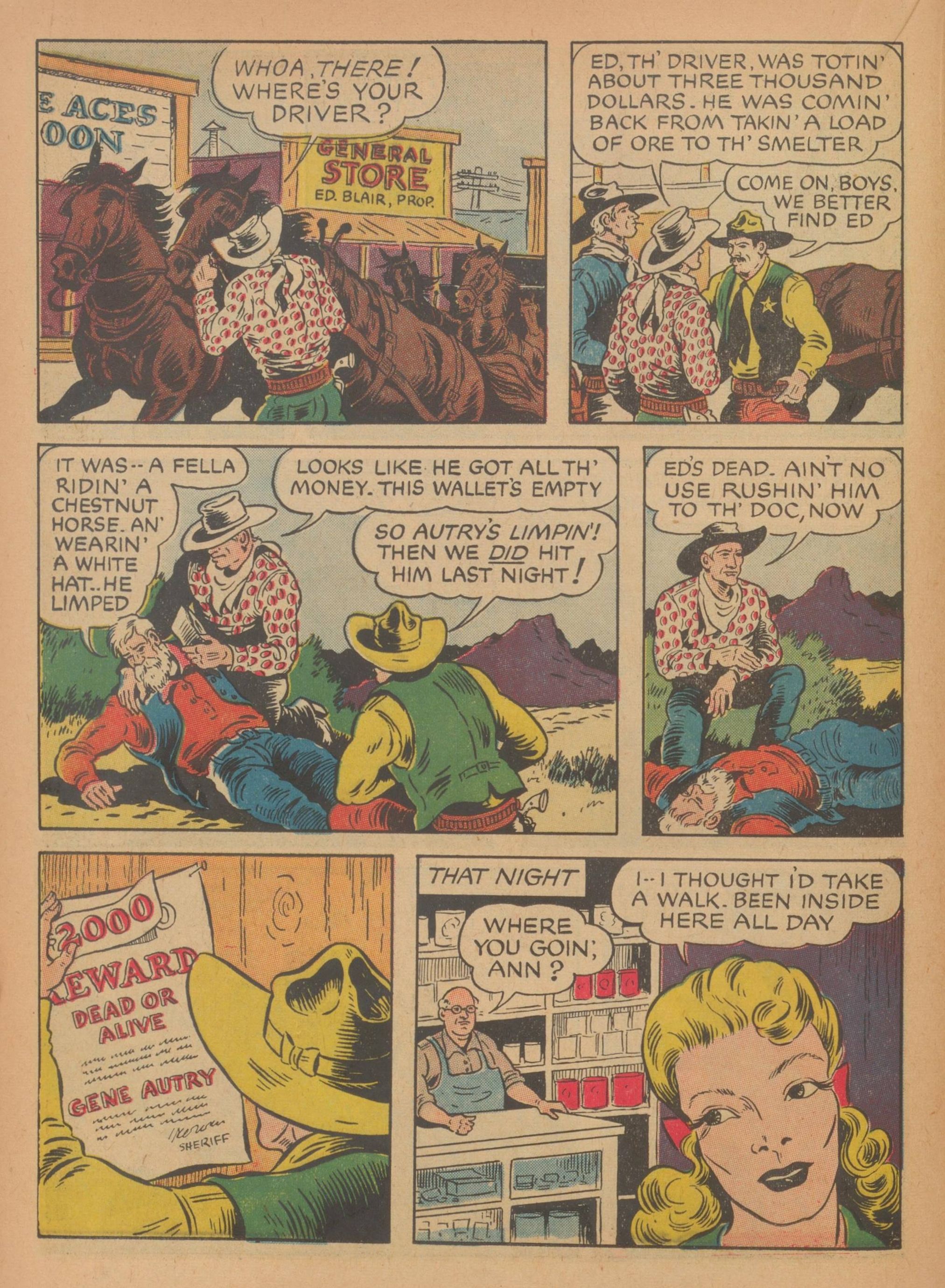 Read online Gene Autry Comics comic -  Issue #4 - 40