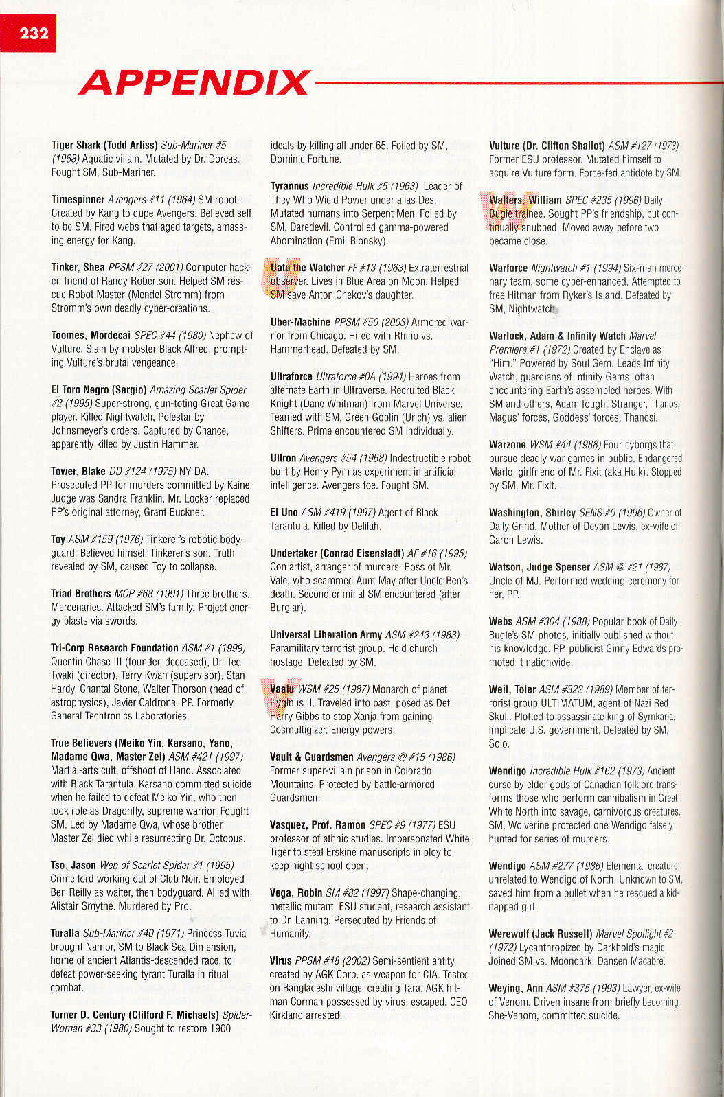 Read online Marvel Encyclopedia comic -  Issue # TPB 4 - 231