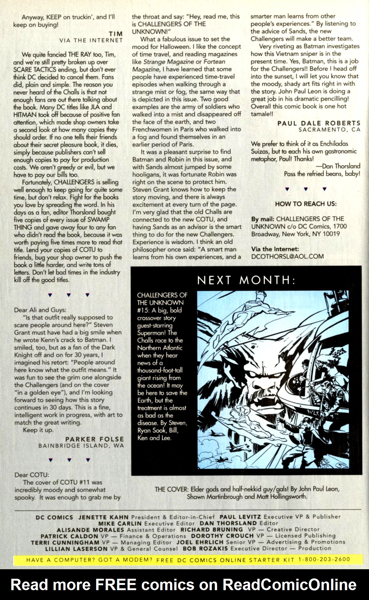 Read online Challengers of the Unknown (1997) comic -  Issue #14 - 34