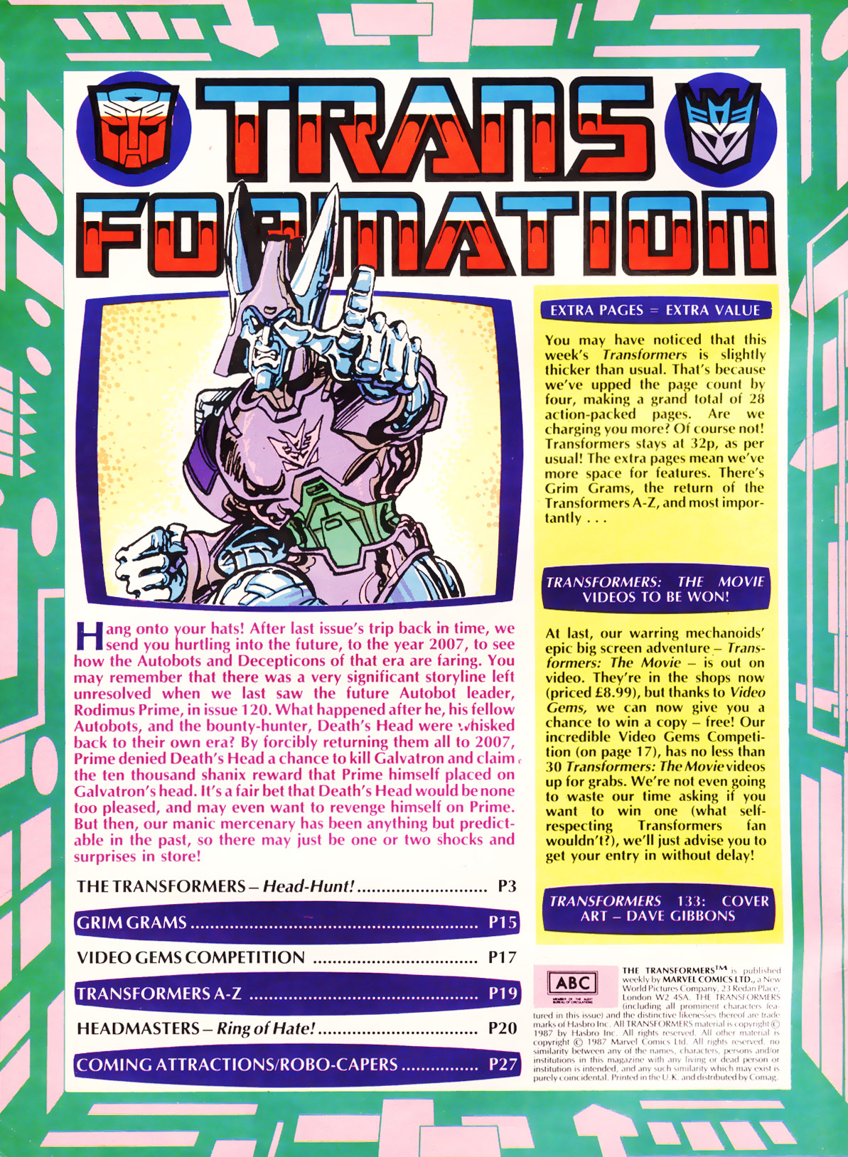 Read online The Transformers (UK) comic -  Issue #133 - 2