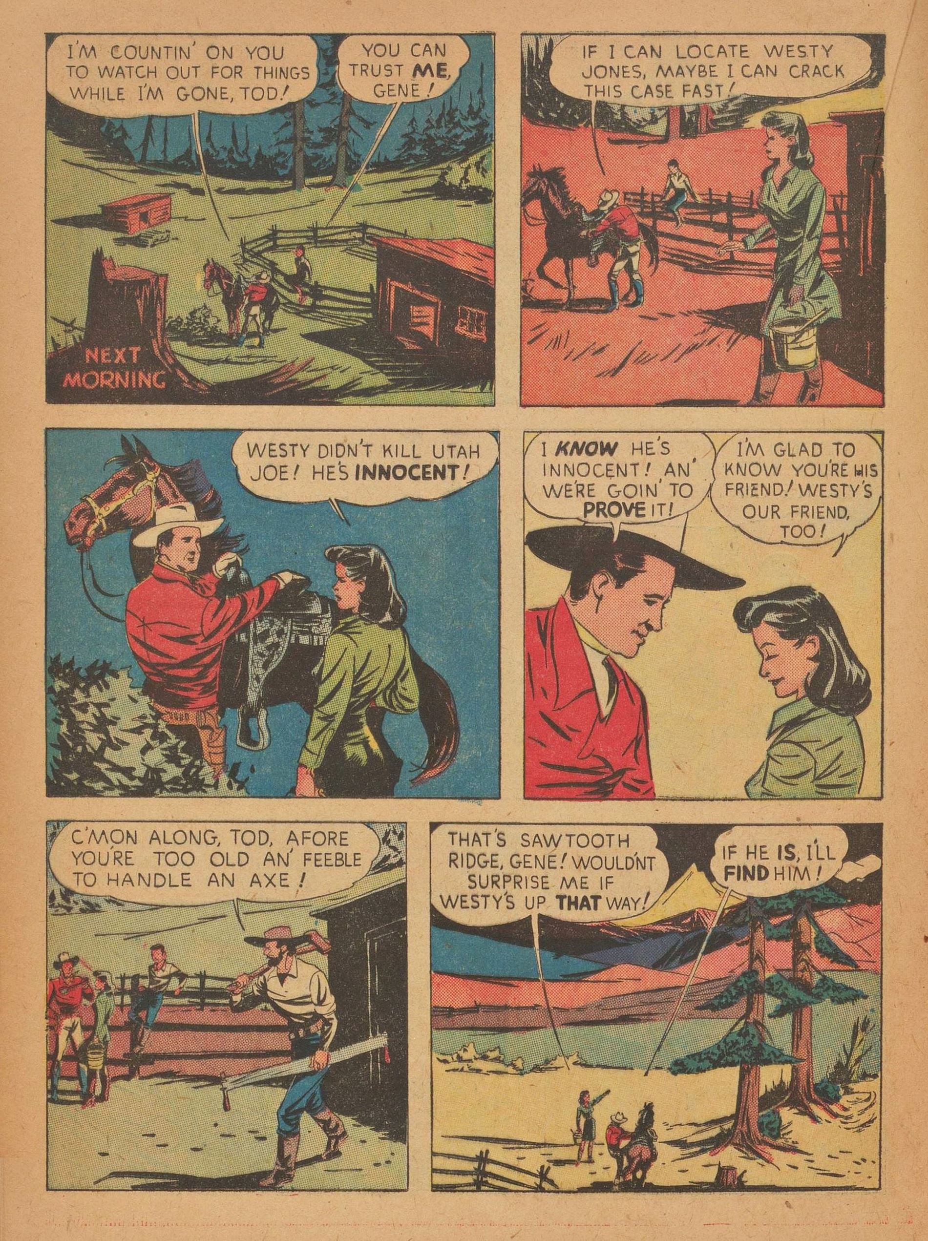 Read online Gene Autry Comics comic -  Issue #9 - 30