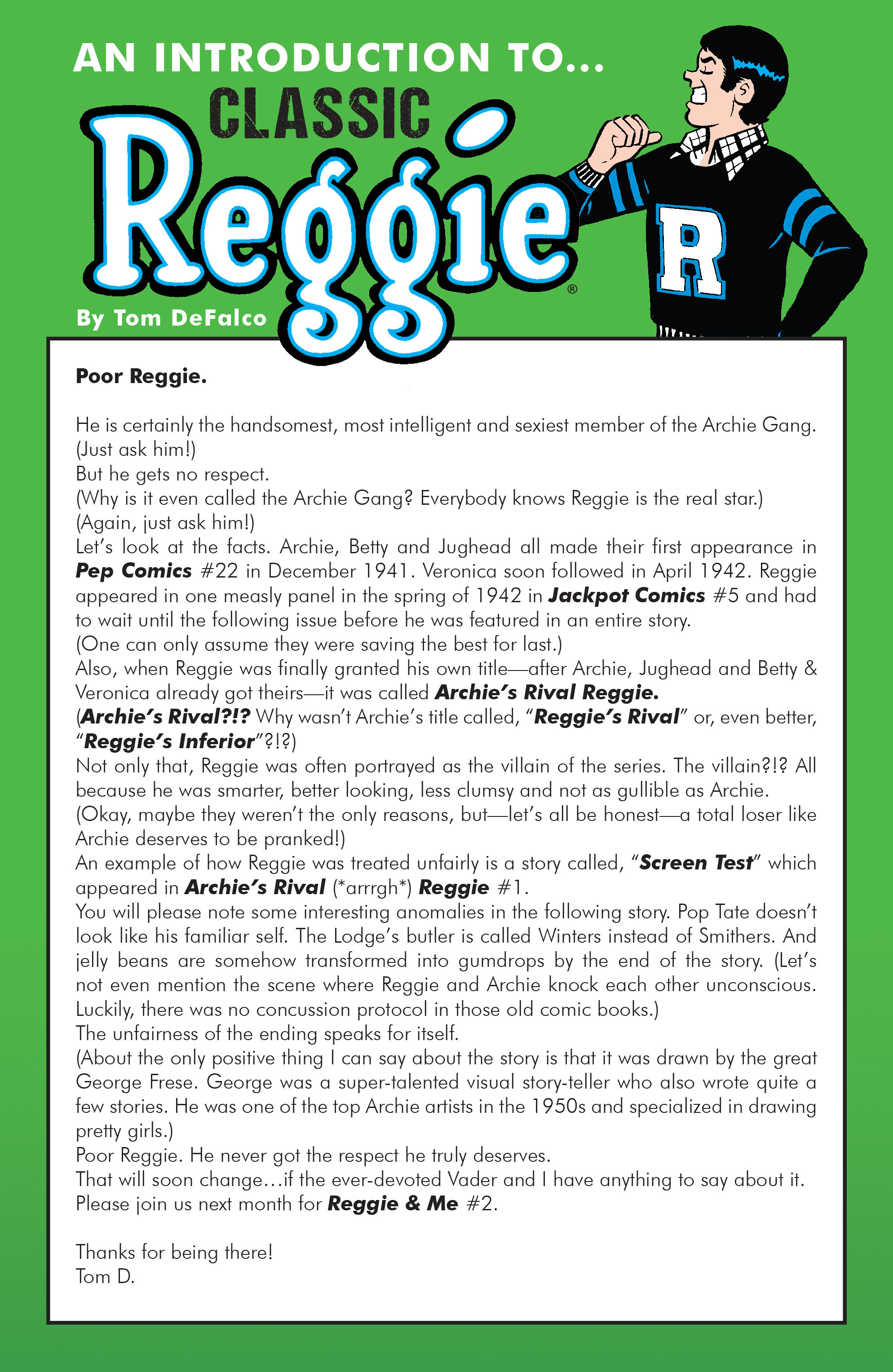 Read online Reggie and Me comic -  Issue #1 - 21