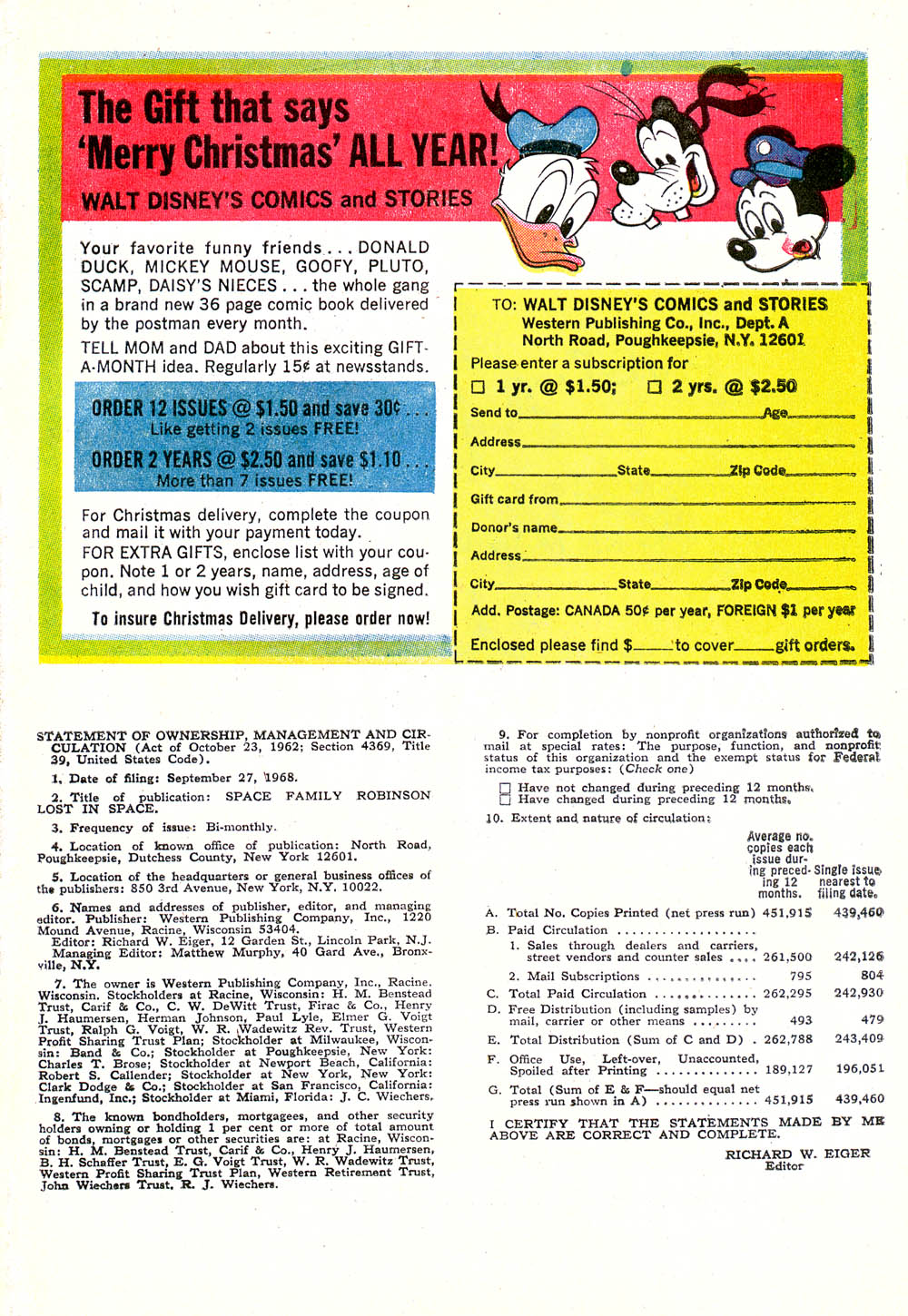 Read online Space Family Robinson comic -  Issue #32 - 33