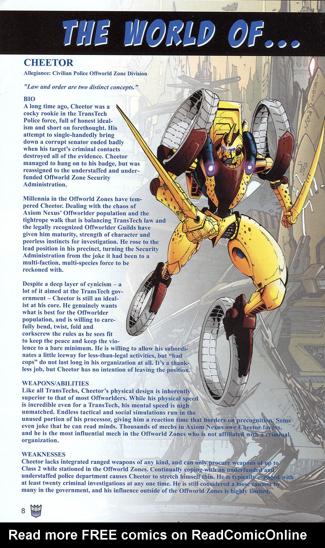 Read online Transformers: Collectors' Club comic -  Issue #22 - 8