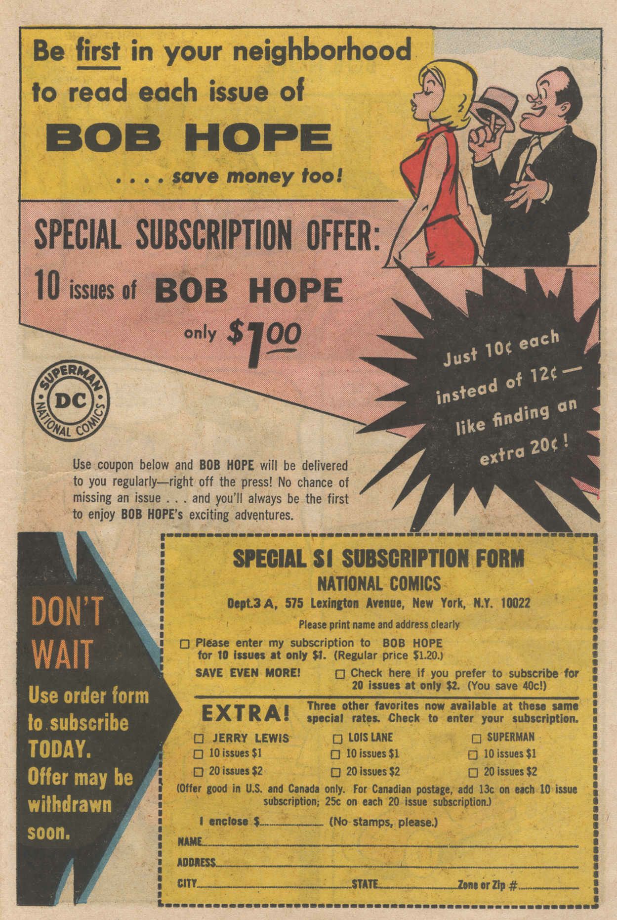 Read online The Adventures of Bob Hope comic -  Issue #90 - 23