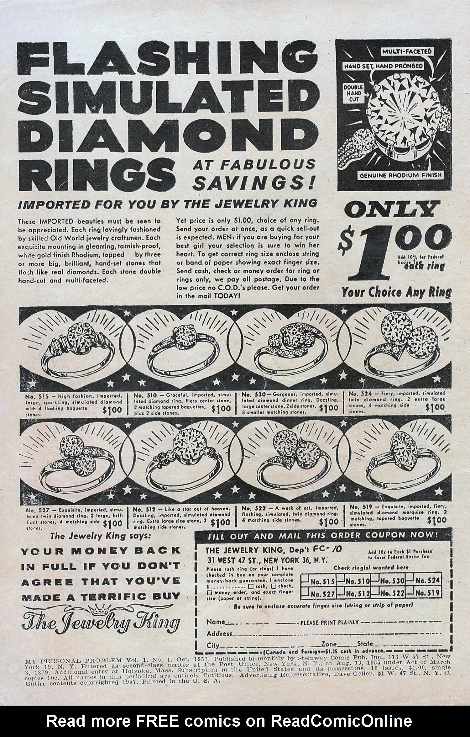 Read online My Personal Problem (1955) comic -  Issue #1 - 2