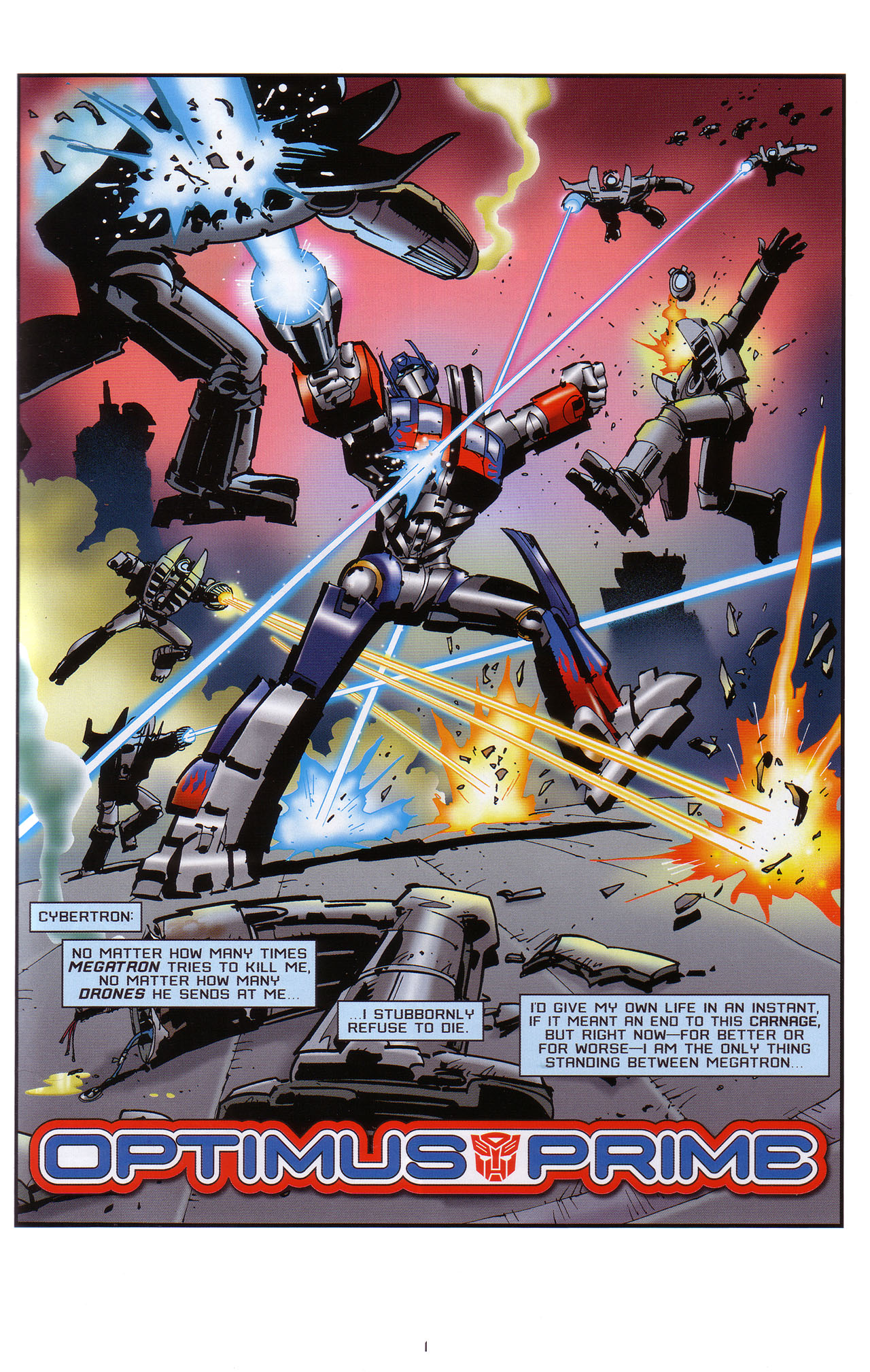 Read online Transformers: Saga of the Allspark comic -  Issue #1 - 2