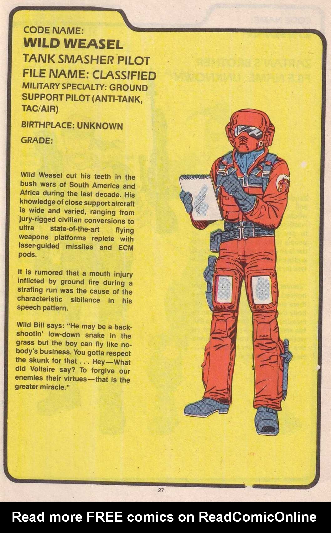 Read online The G.I. Joe Order of Battle comic -  Issue #3 - 30