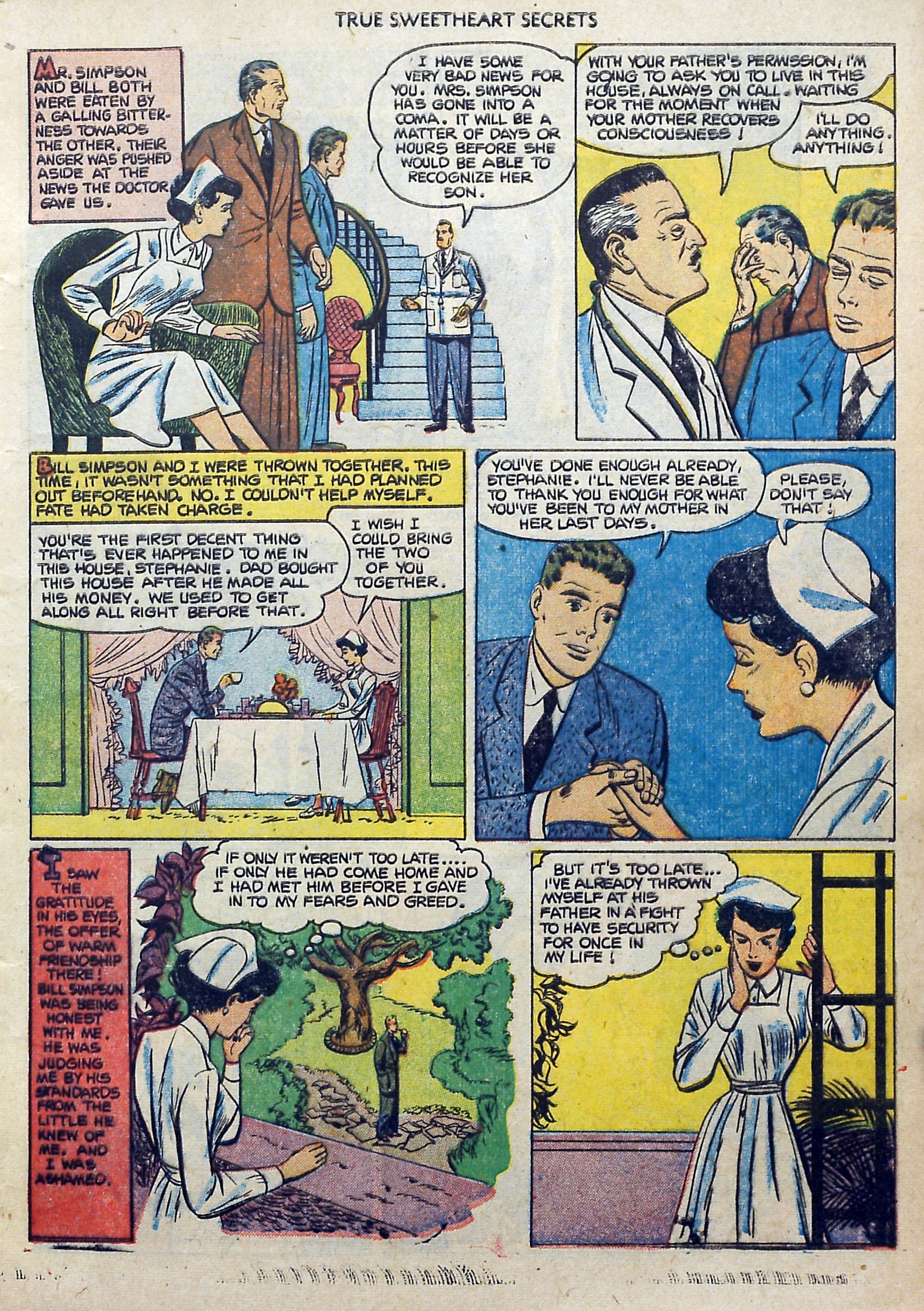 Read online True Sweetheart Secrets comic -  Issue #6 - 9