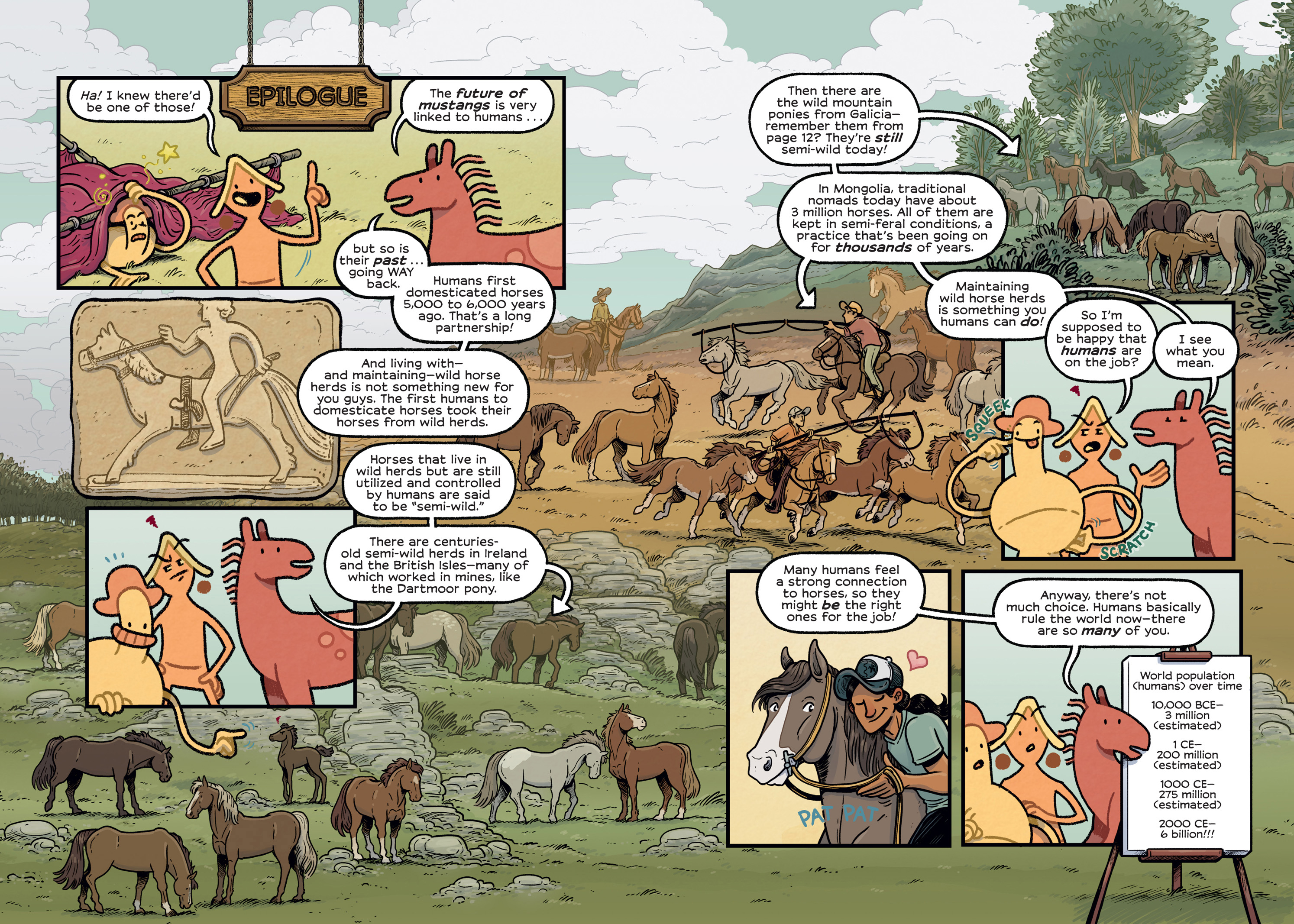 Read online History Comics comic -  Issue # The Wild Mustang - Horses of the American West - 109