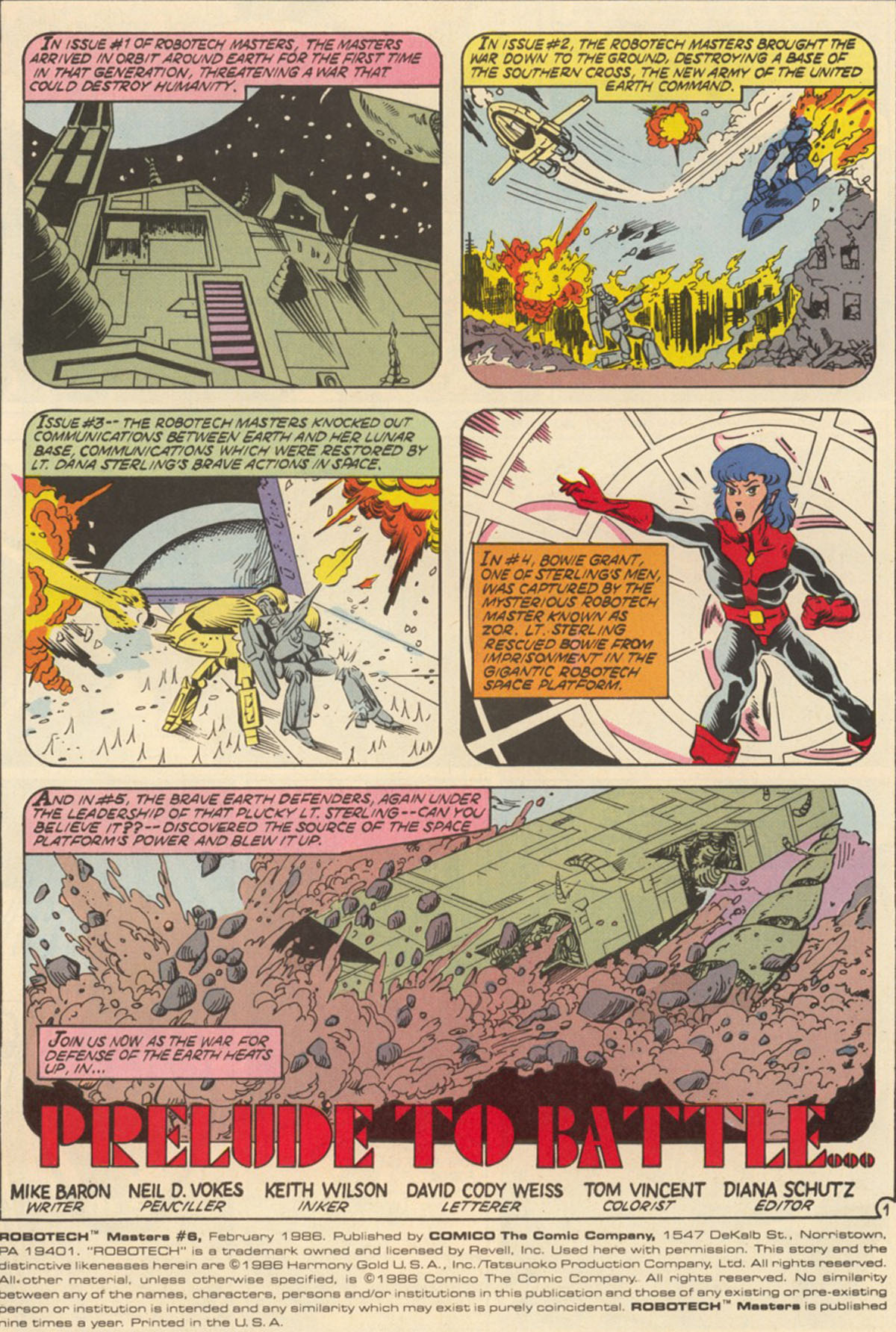 Read online Robotech Masters comic -  Issue #6 - 3