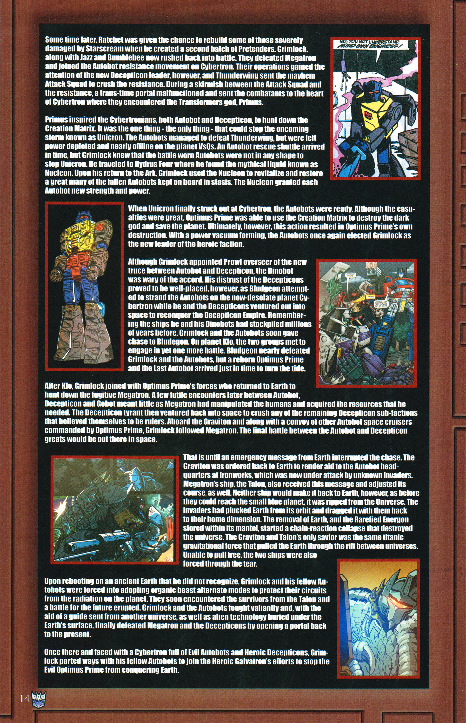 Read online Transformers: Collectors' Club comic -  Issue #63 - 14
