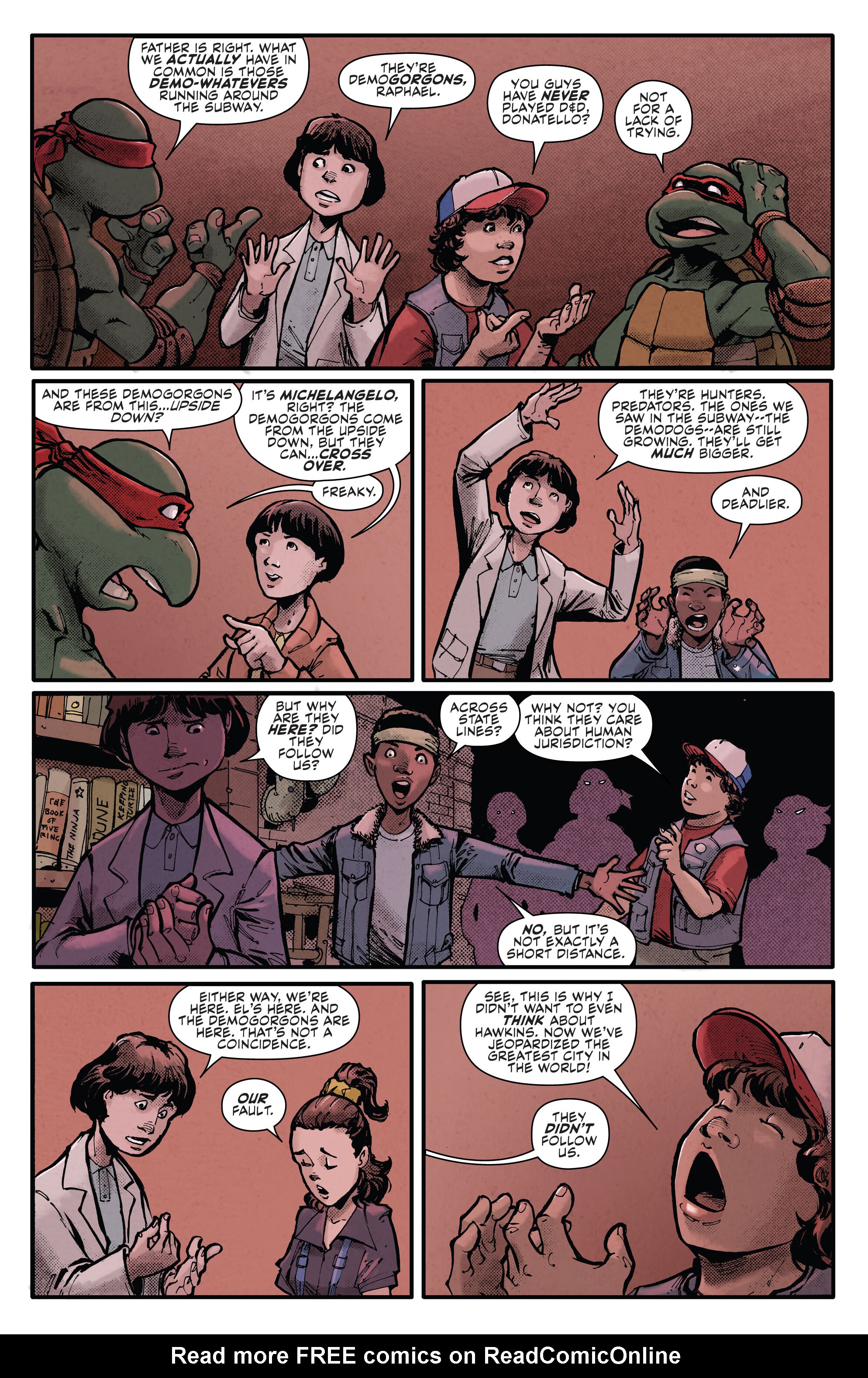 Read online Teenage Mutant Ninja Turtles x Stranger Things comic -  Issue #1 - 13