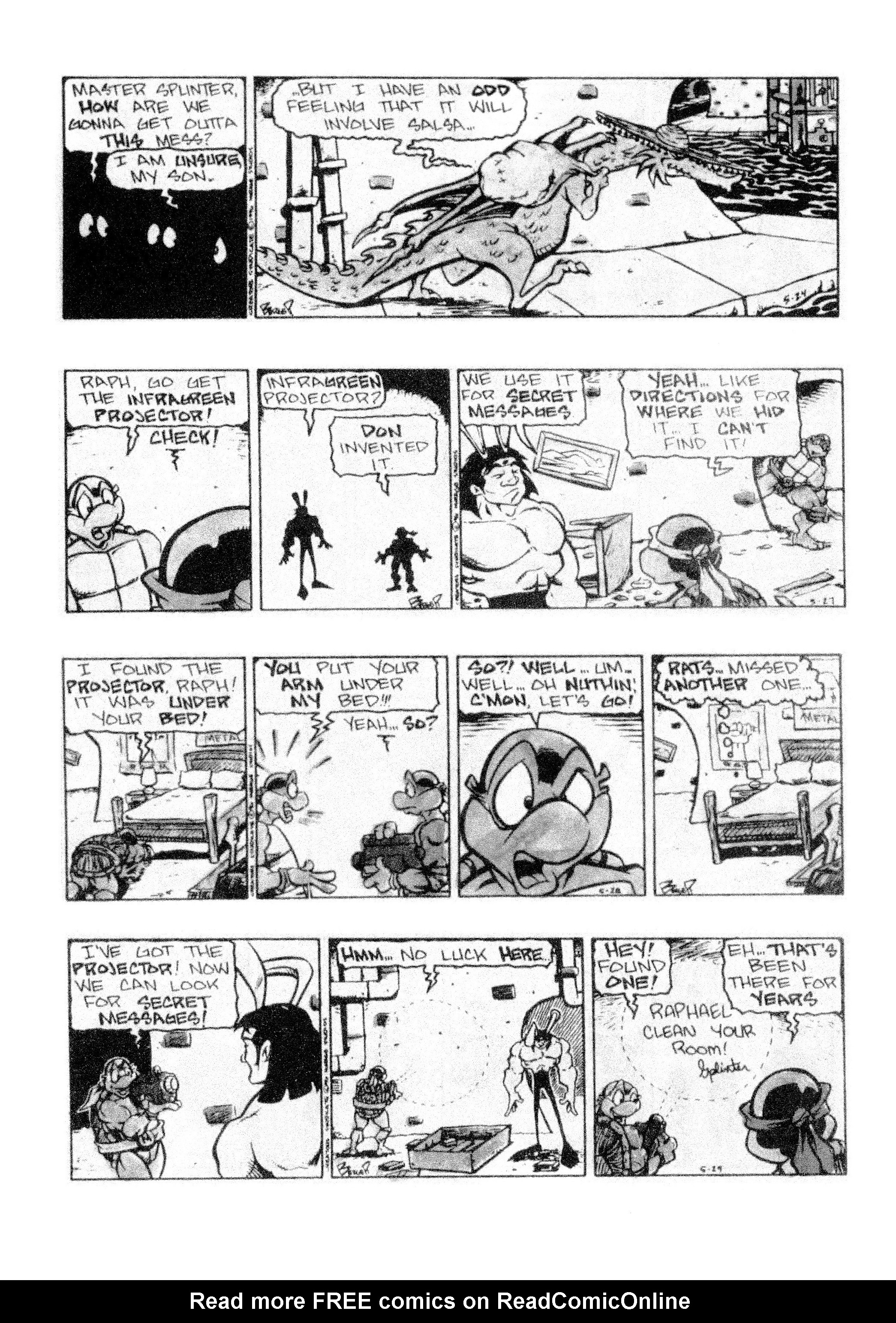 Read online Teenage Mutant Ninja Turtles: Complete Newspaper Daily Comic Strip Collection comic -  Issue # TPB 3 (Part 2) - 62