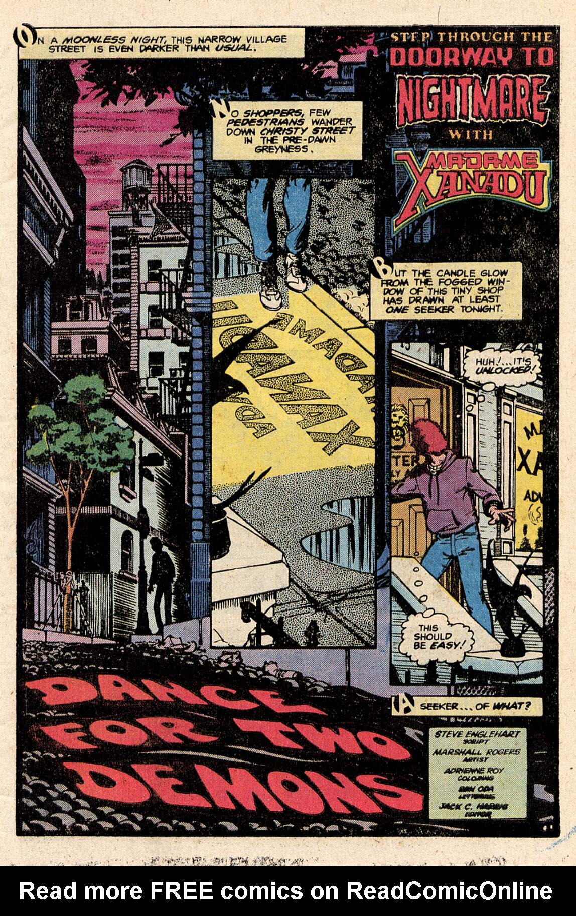 Read online Madame Xanadu (1981) comic -  Issue # Full - 3