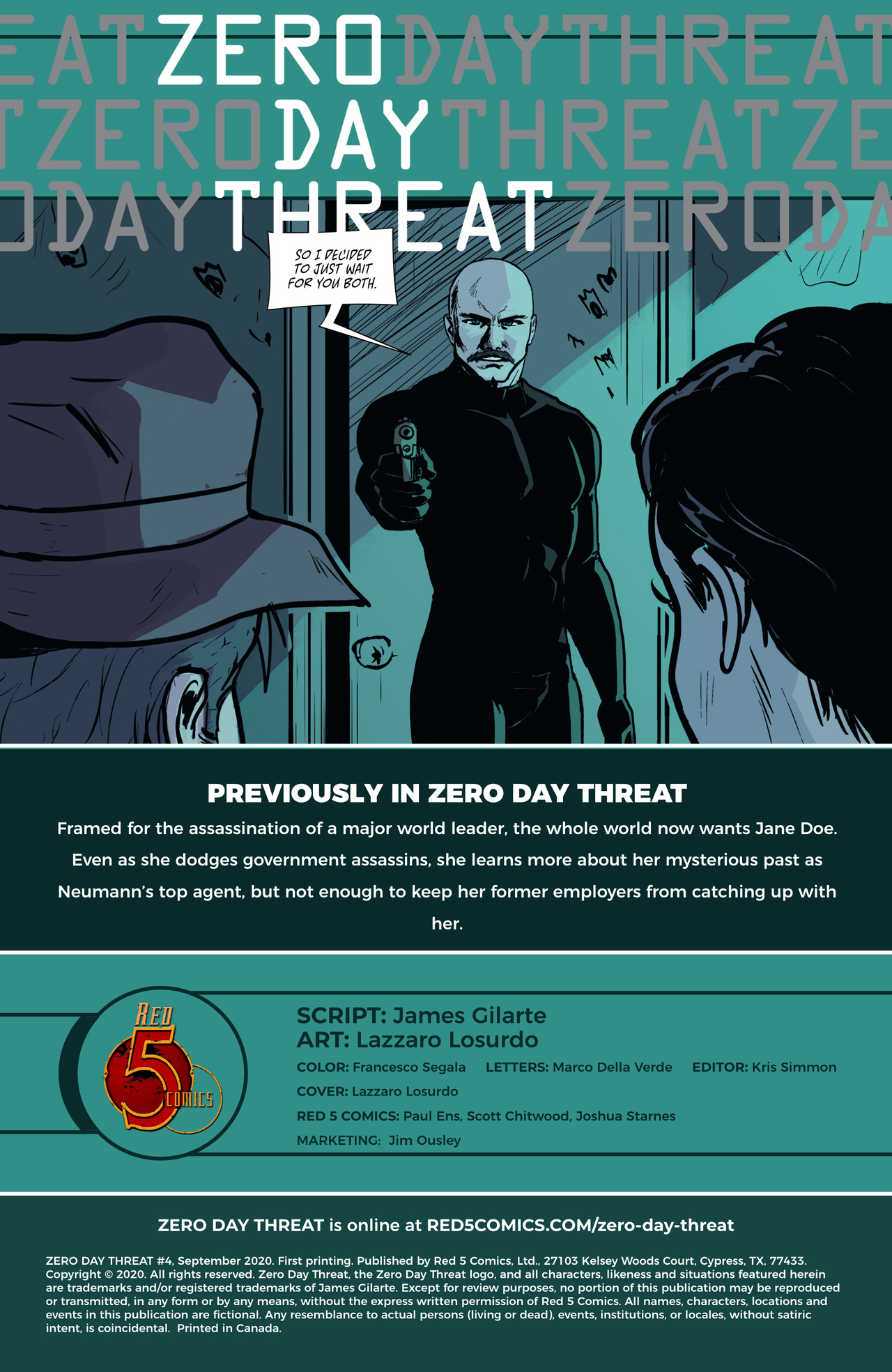 Read online Zero Day Threat comic -  Issue #4 - 2