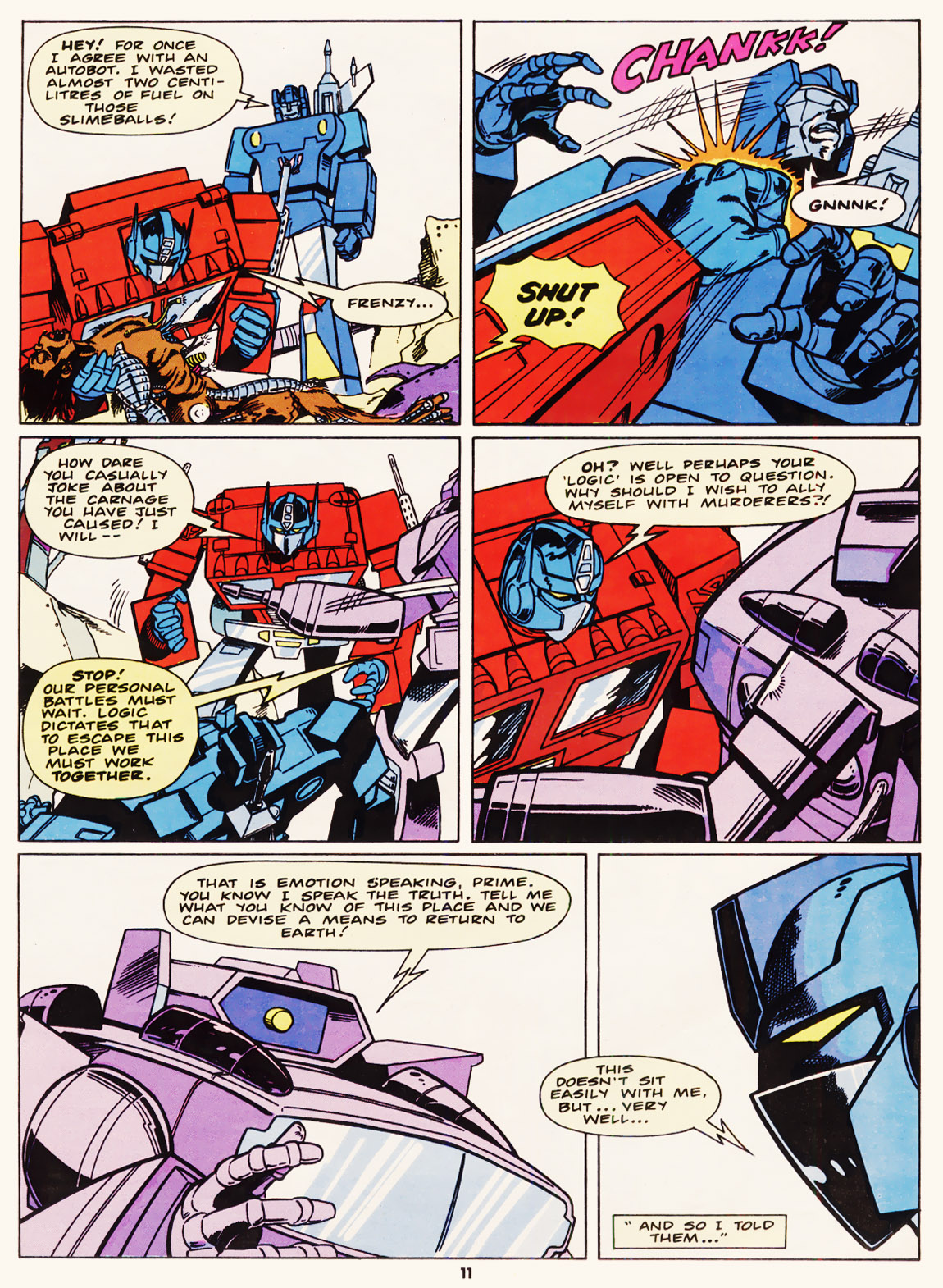 Read online The Transformers (UK) comic -  Issue #100 - 10