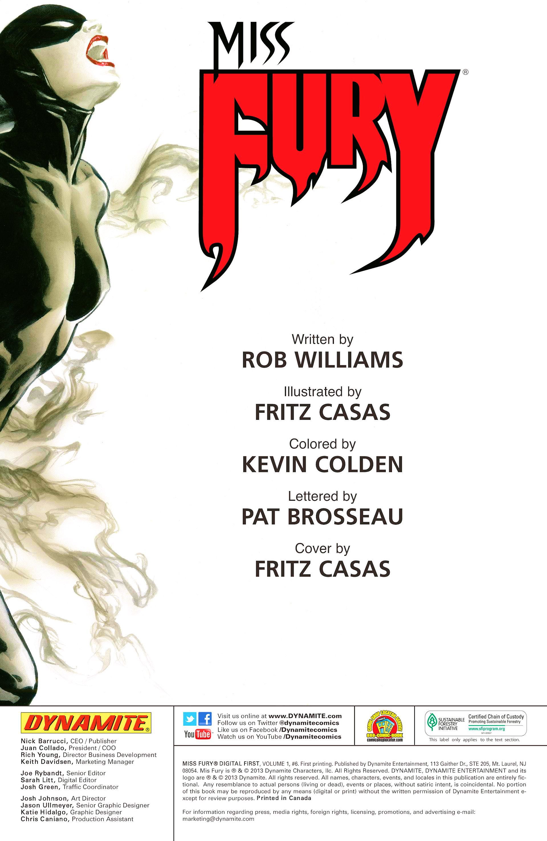 Read online Miss Fury Digital First [I] comic -  Issue #6 - 2
