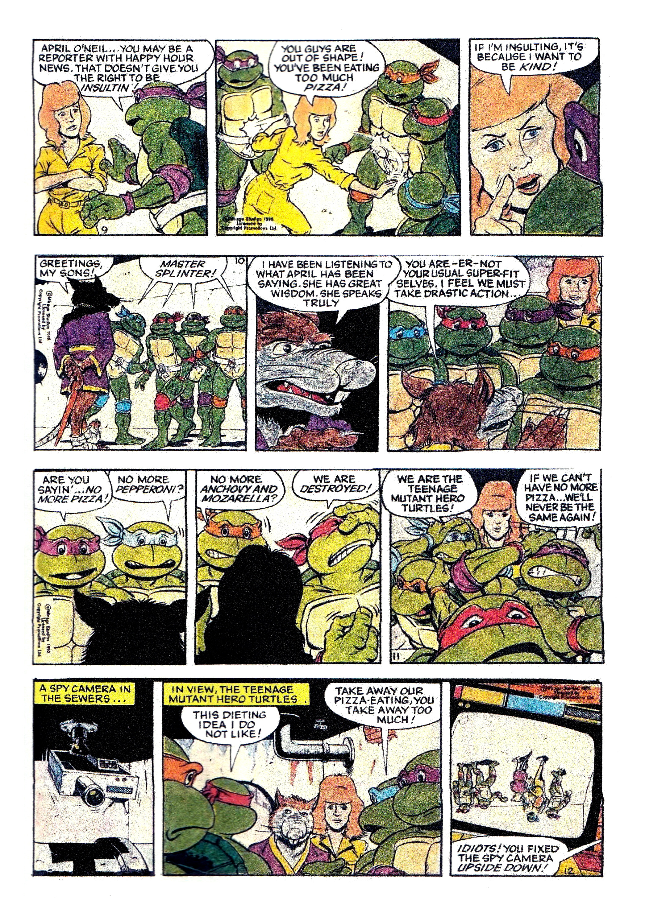 Read online Teenage Mutant Ninja Turtles: Complete Newspaper Daily Comic Strip Collection comic -  Issue # TPB 1 - 10