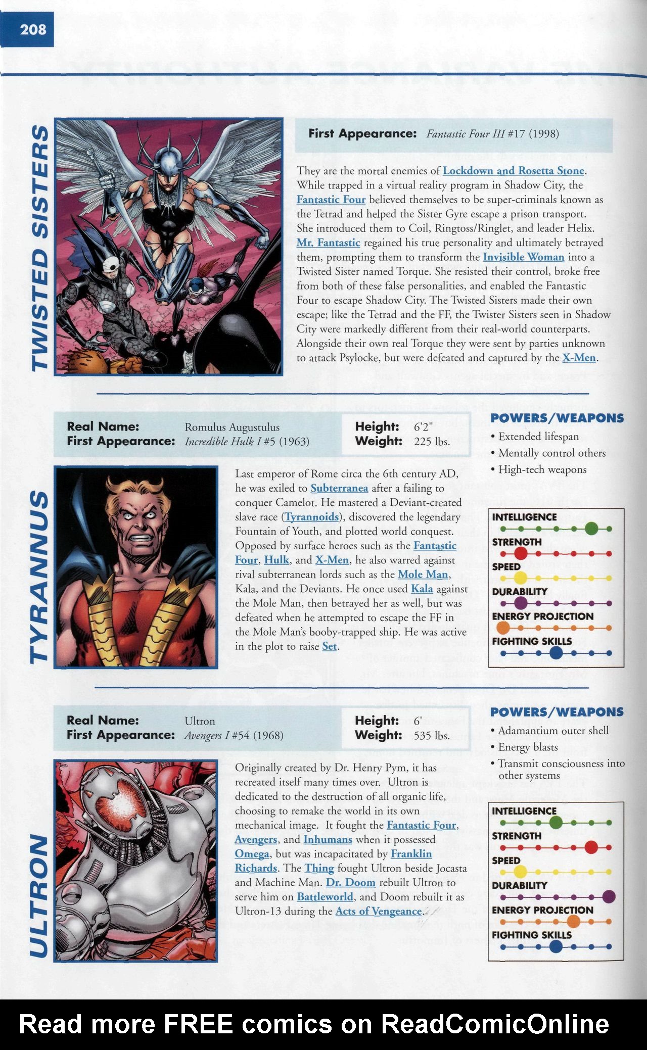 Read online Marvel Encyclopedia comic -  Issue # TPB 6 - 211