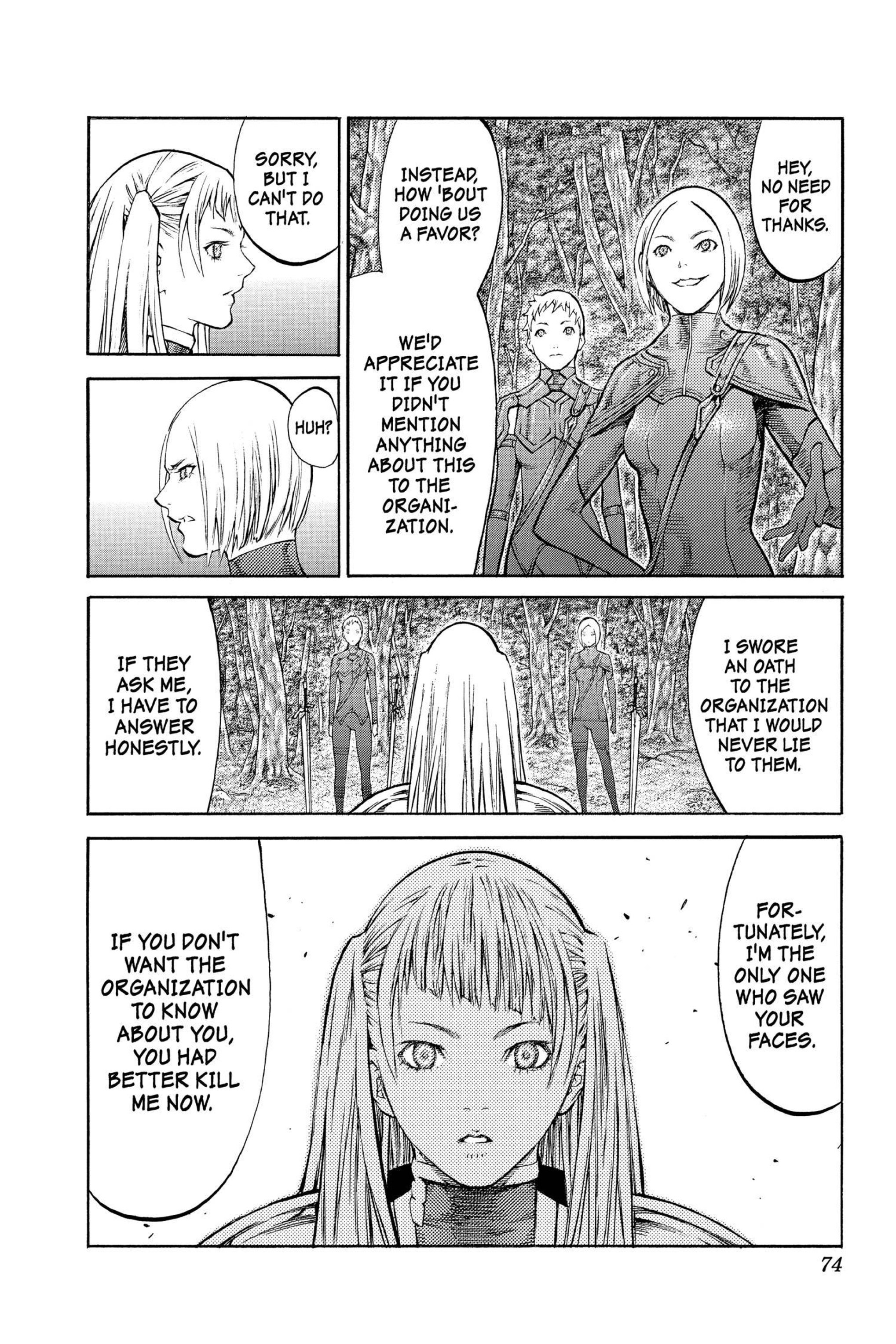 Read online Claymore comic -  Issue #16 - 70